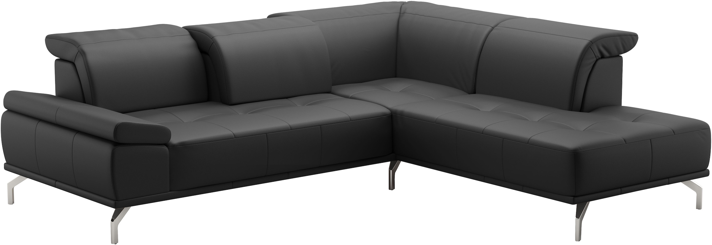 Places of Style Ecksofa »Caluna«, Inkl.Sitztiefenverstellung, wahlweise mit Kopf- und Armteilverstellung