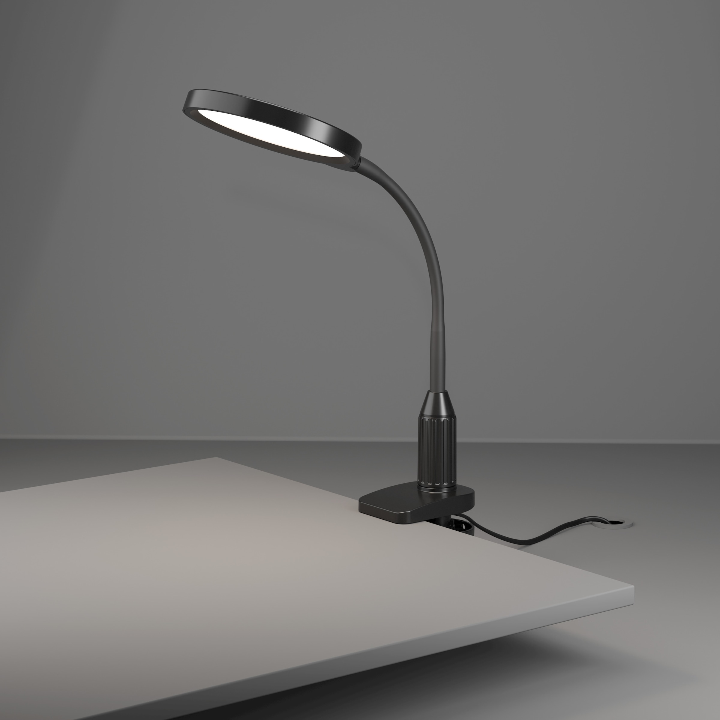 EGLO Klemmleuchte »LAURO Klemmlicht - Kunststoff - LED - 1X5,5W - IP20« LED-Modul 1 Stk. Kaltweiß | Neutralweiß | Warmweiß Klemmlampe, Schreibtischlampe, Leselampe, L26,5 x B14 x H37,5 cm