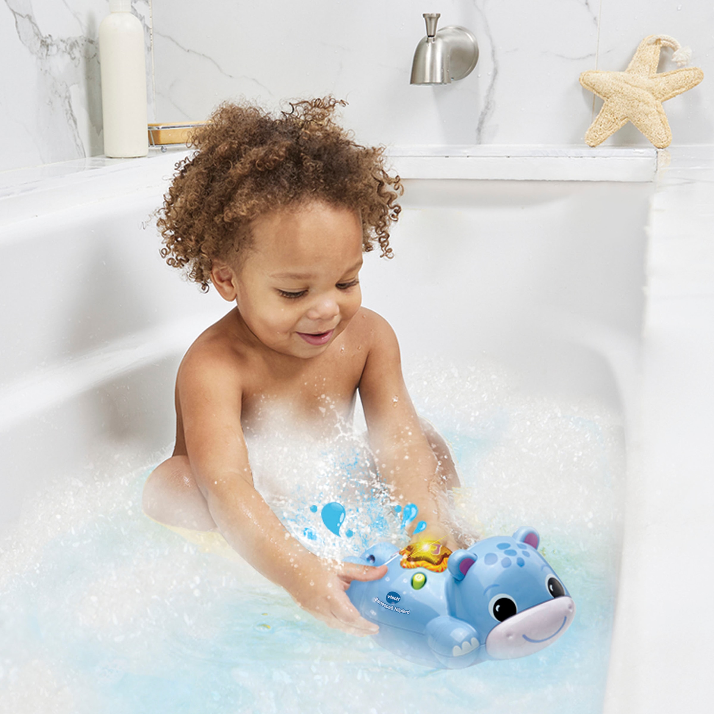 Vtech® Badespielzeug »Badespaß Nilpferd«, mit Licht- und Soundeffekt