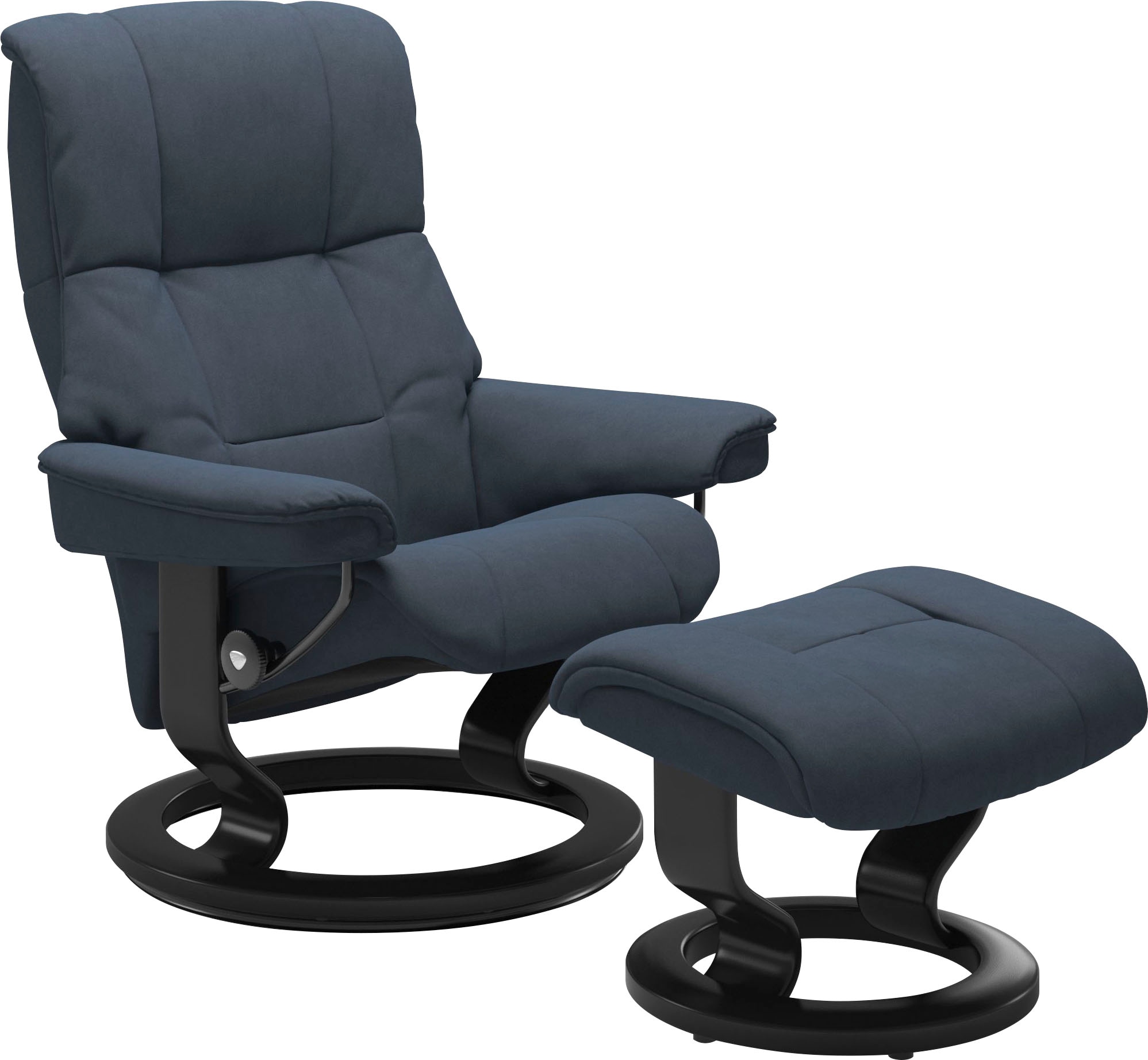 Stressless® Relaxsessel »Mayfair« Relaxsessel mit Hocker,  mit Hocker, mit Classic Base, Größe S, M & L, Gestell Schwarz
