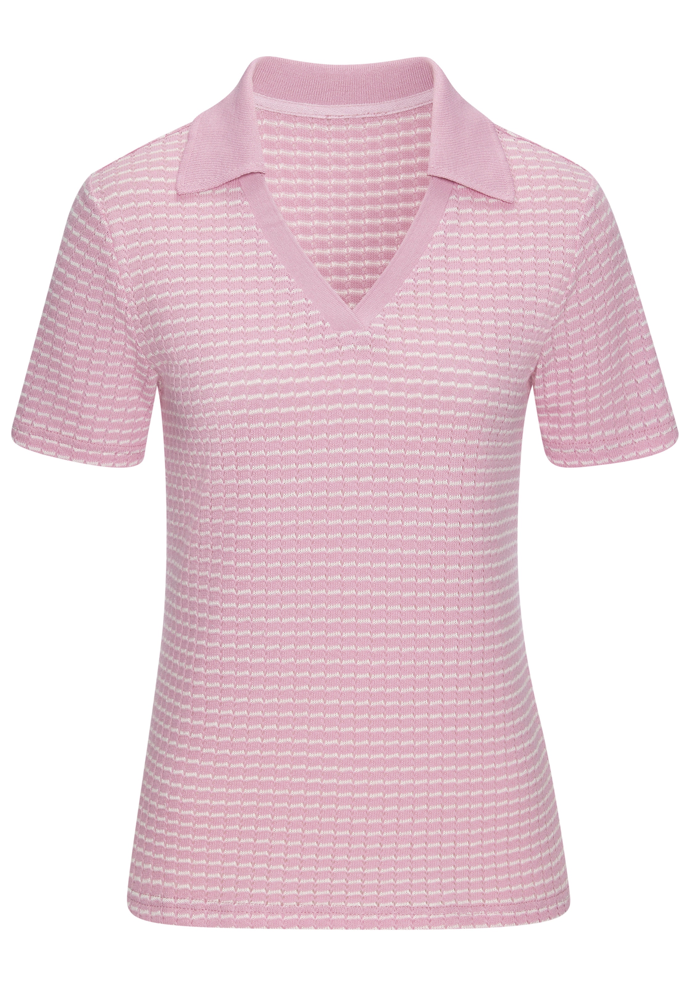 Vivance Poloshirt »aus strukturierter Strickqualität«, schöne Strick-Qualität