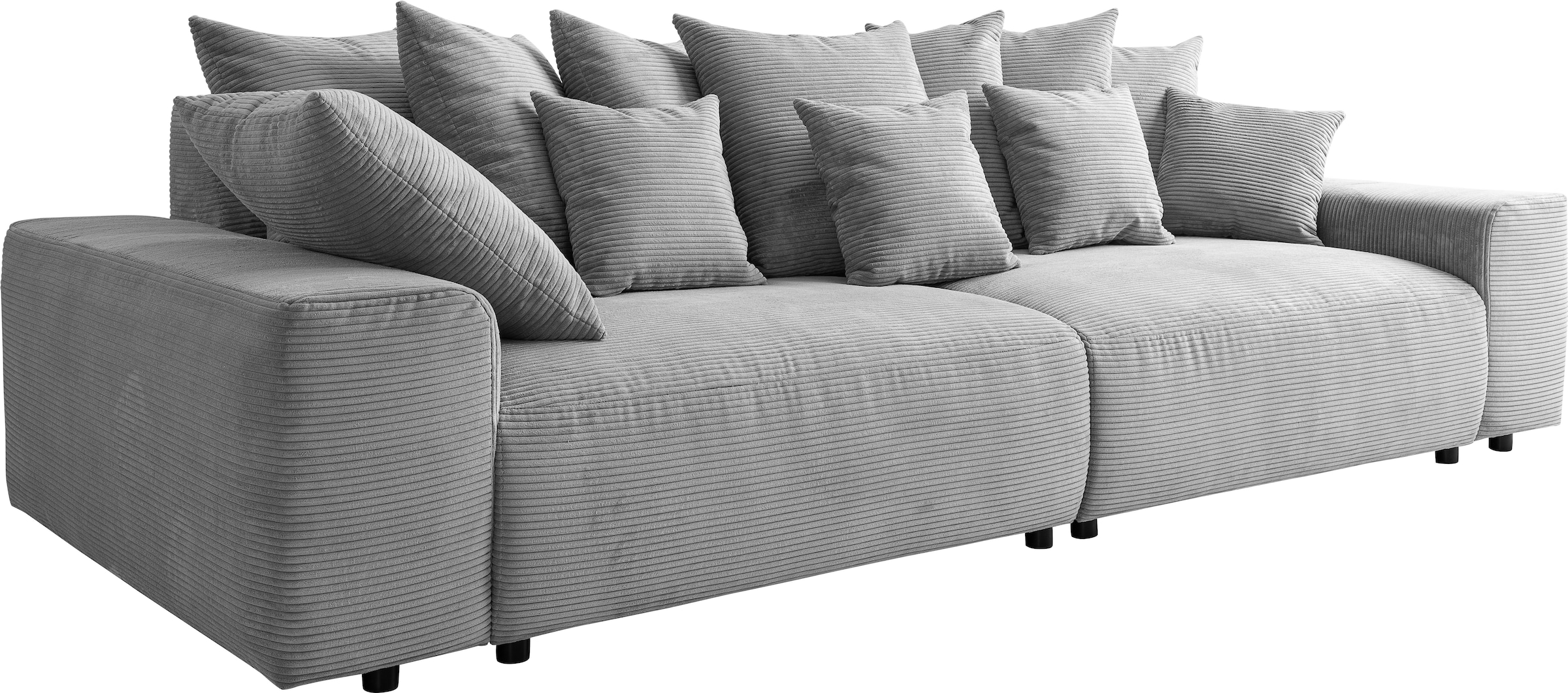 WERK2 Big-Sofa »Maxi B, Breite 290 cm«, Maximaler Kuschelkomfort: XXL-Sofa mit 78 cm Sitztiefe & 12 Kissen