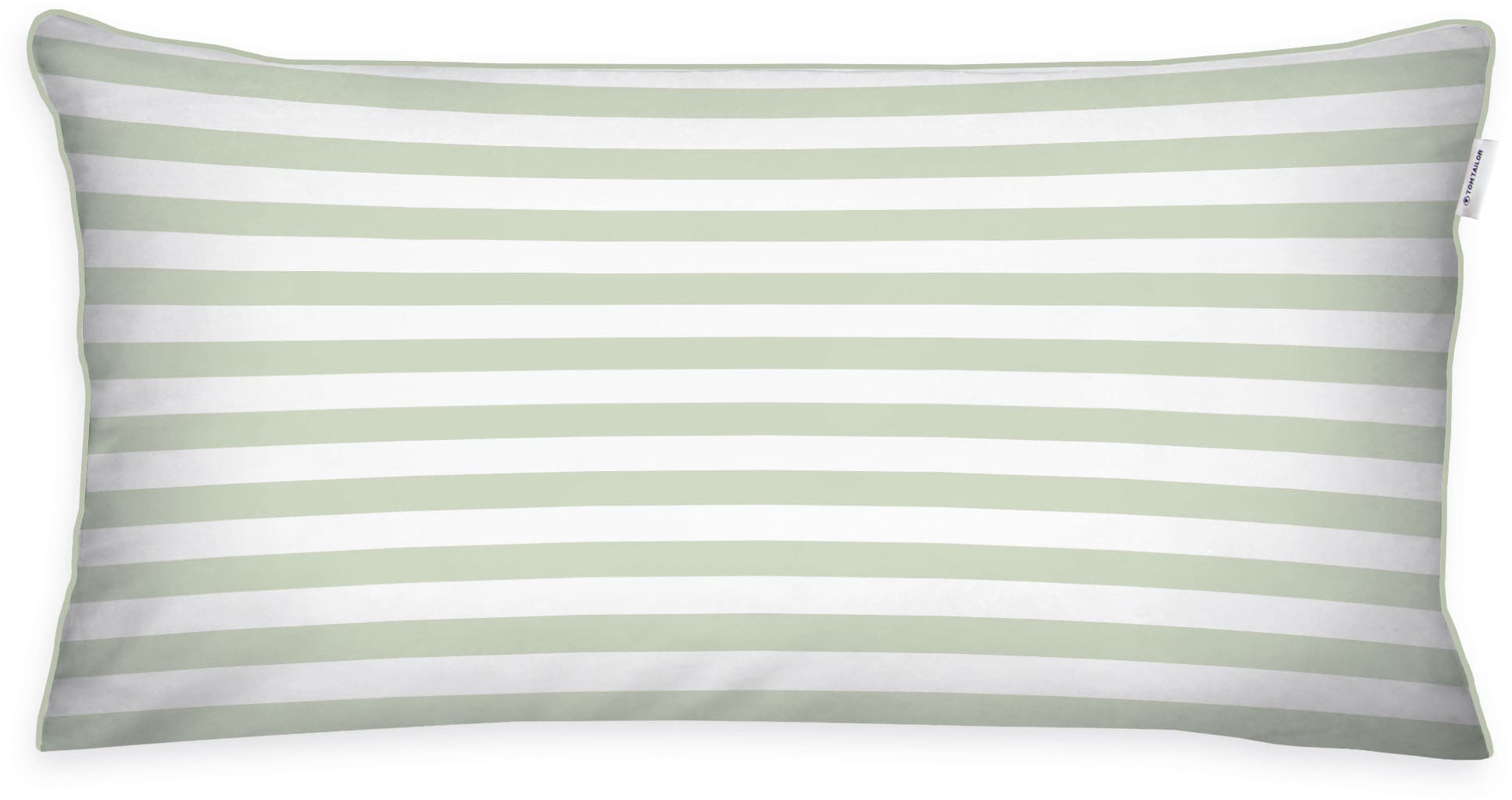TOM TAILOR HOME Kissenhülle »new bedroom, STRIPES WITH A KICK, 40x40cm oder 40x80cm«, (1 St.), mit Wendemotiv, farbiger Paspel und Markenreißverschluss