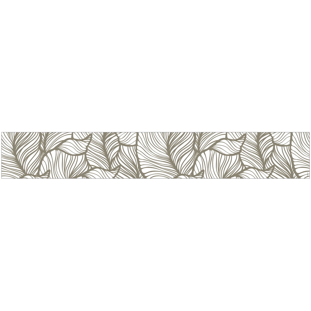 MySpotti Fensterfolie »Look Leaves beige«, halbtransparent, glattstatisch haftend