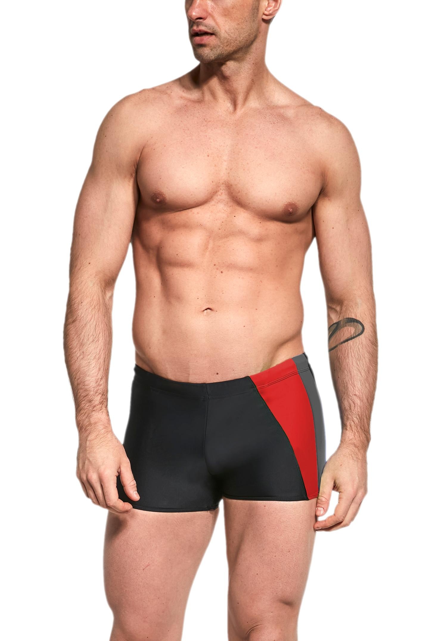 AQUARTI Badehose »Badehose Herren Badehose Kurz mit Seitlichem Streifen«
