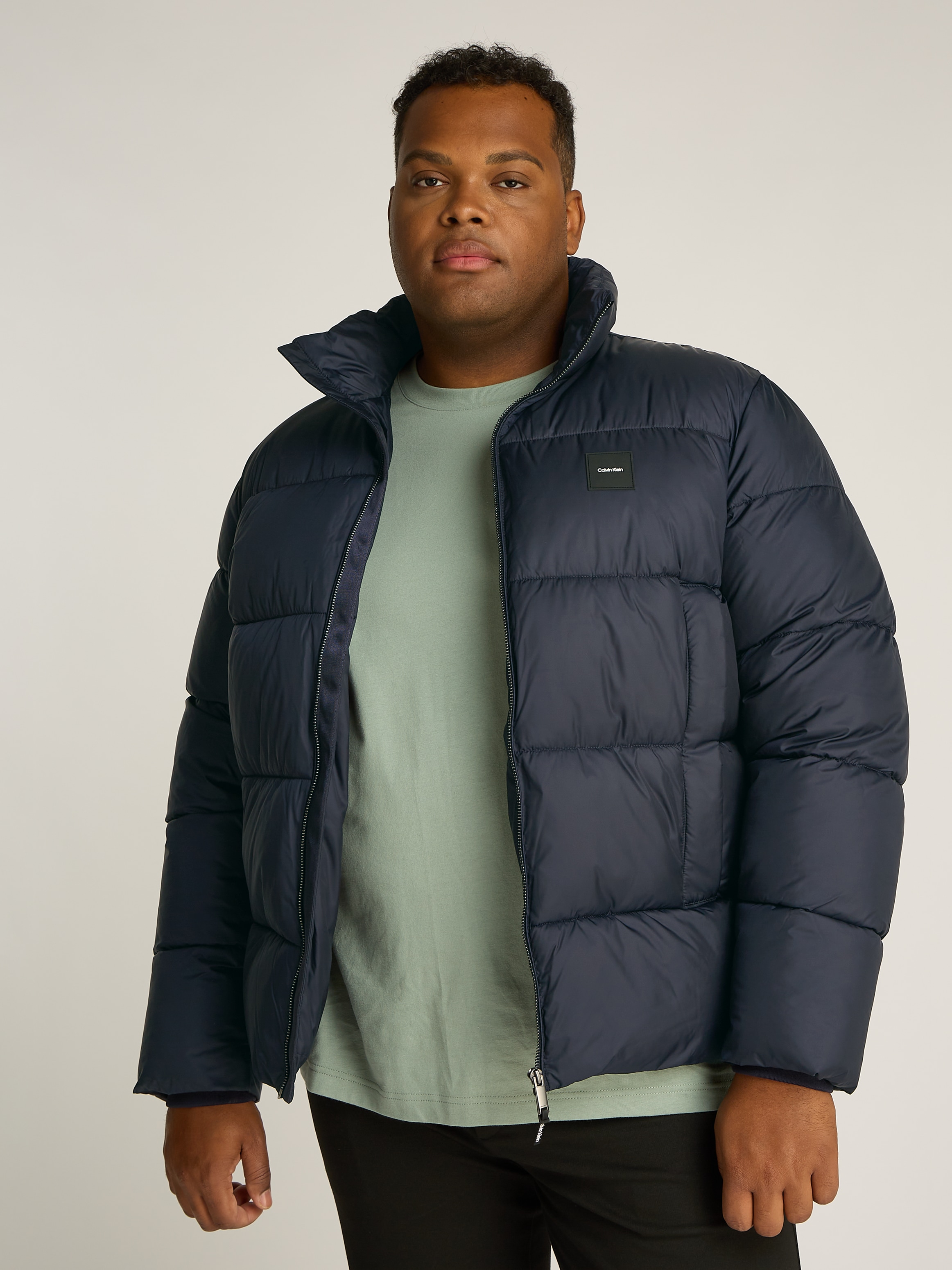 Calvin Klein Big&Tall Steppjacke »BT_QUILT PUFFER MW«, in Großen Größen mit Logopatch