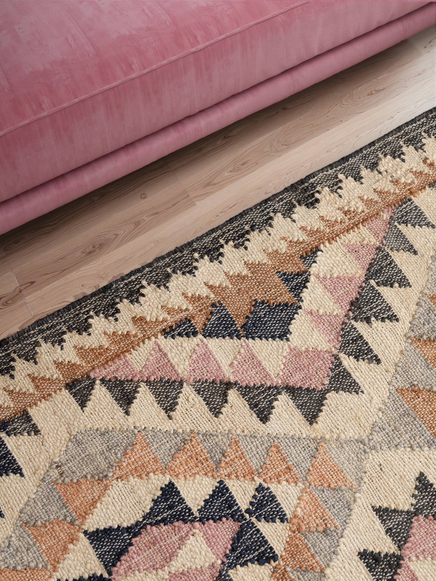 ELLE DECORATION Teppich »Kelim Parsa« rechteckig 3 mm Höhe Jute, Baumwolle, Natur, Handgewebt, Kelim, orientalisch, Boho