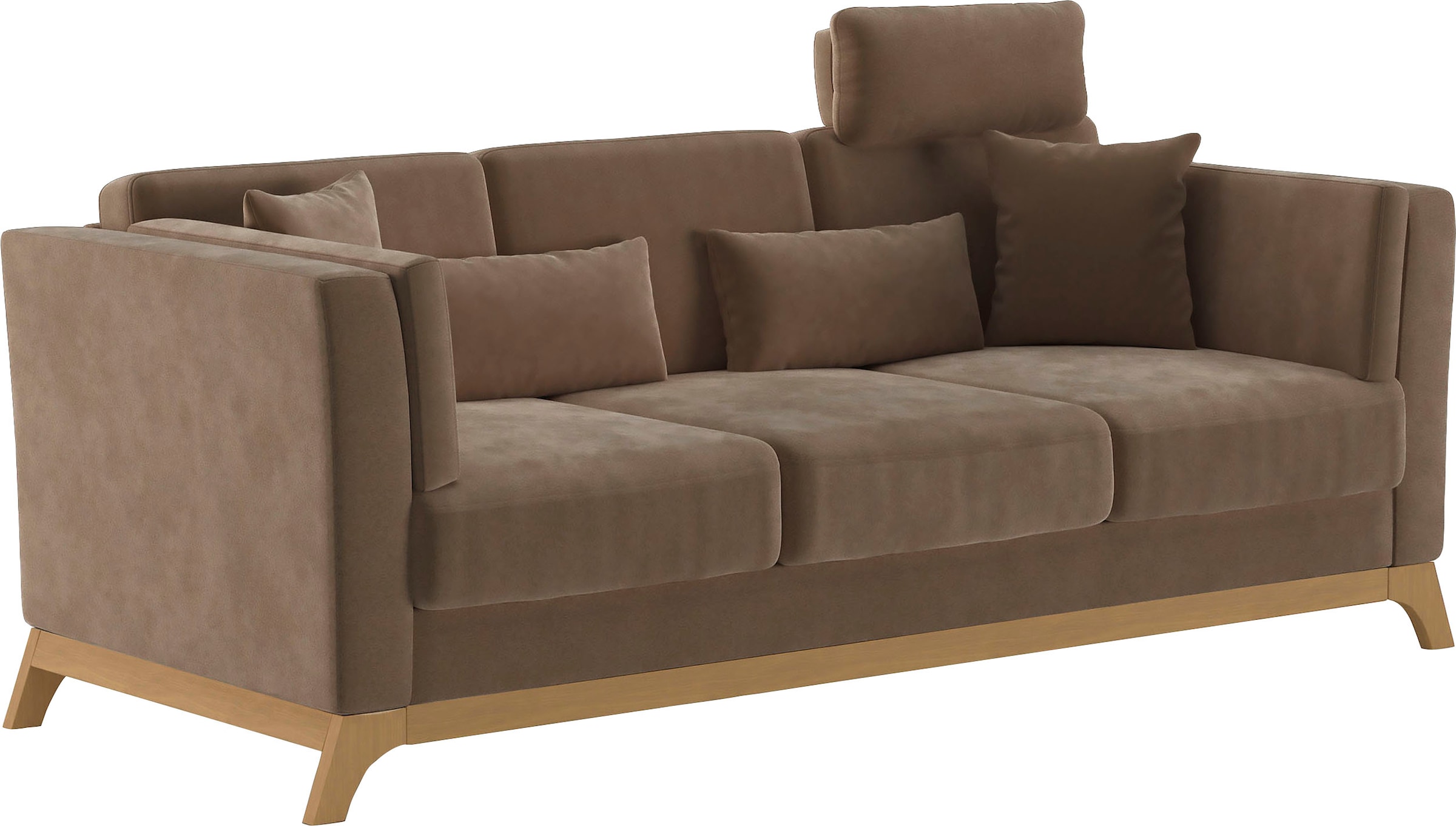 Home affaire 3-Sitzer »Viva« mit Holzrahmen aus Eiche