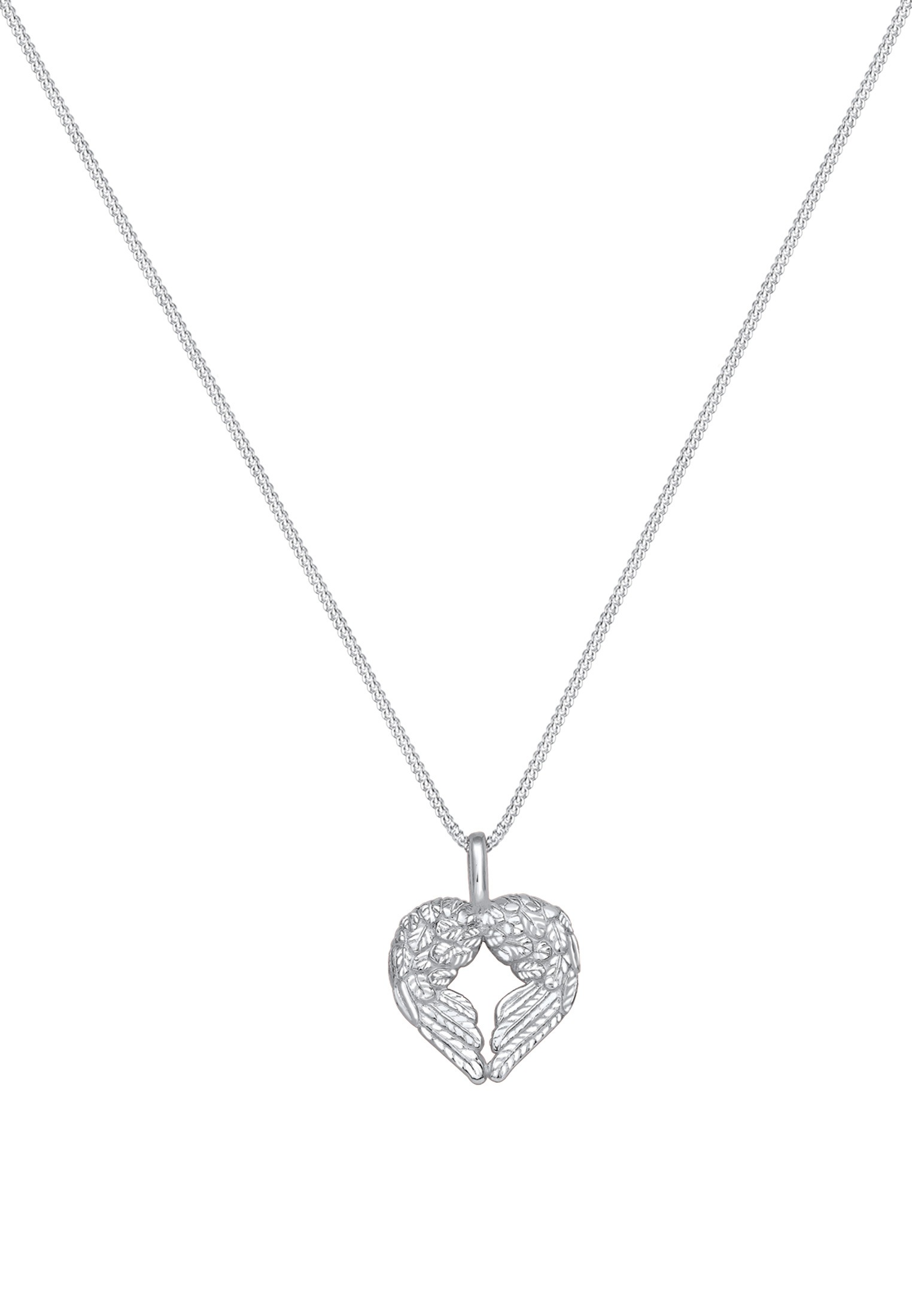 Elli Kette mit Anhänger »Halskette Flügel Herz 925 Sterling Silber«
