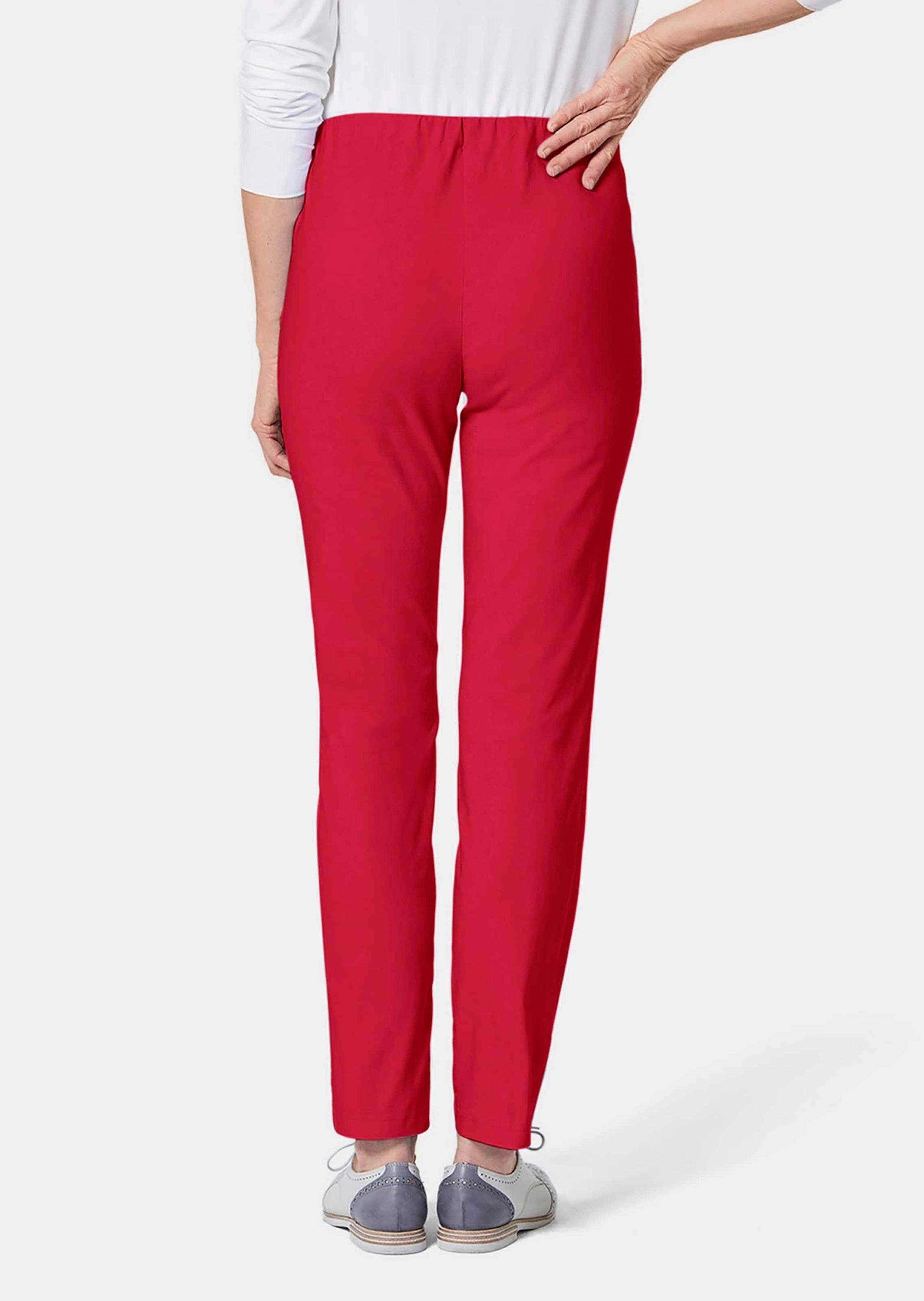 GOLDNER 2-in-1-Hose »Kurzgröße Schlupfhose LOUISA mit Steppnähten«