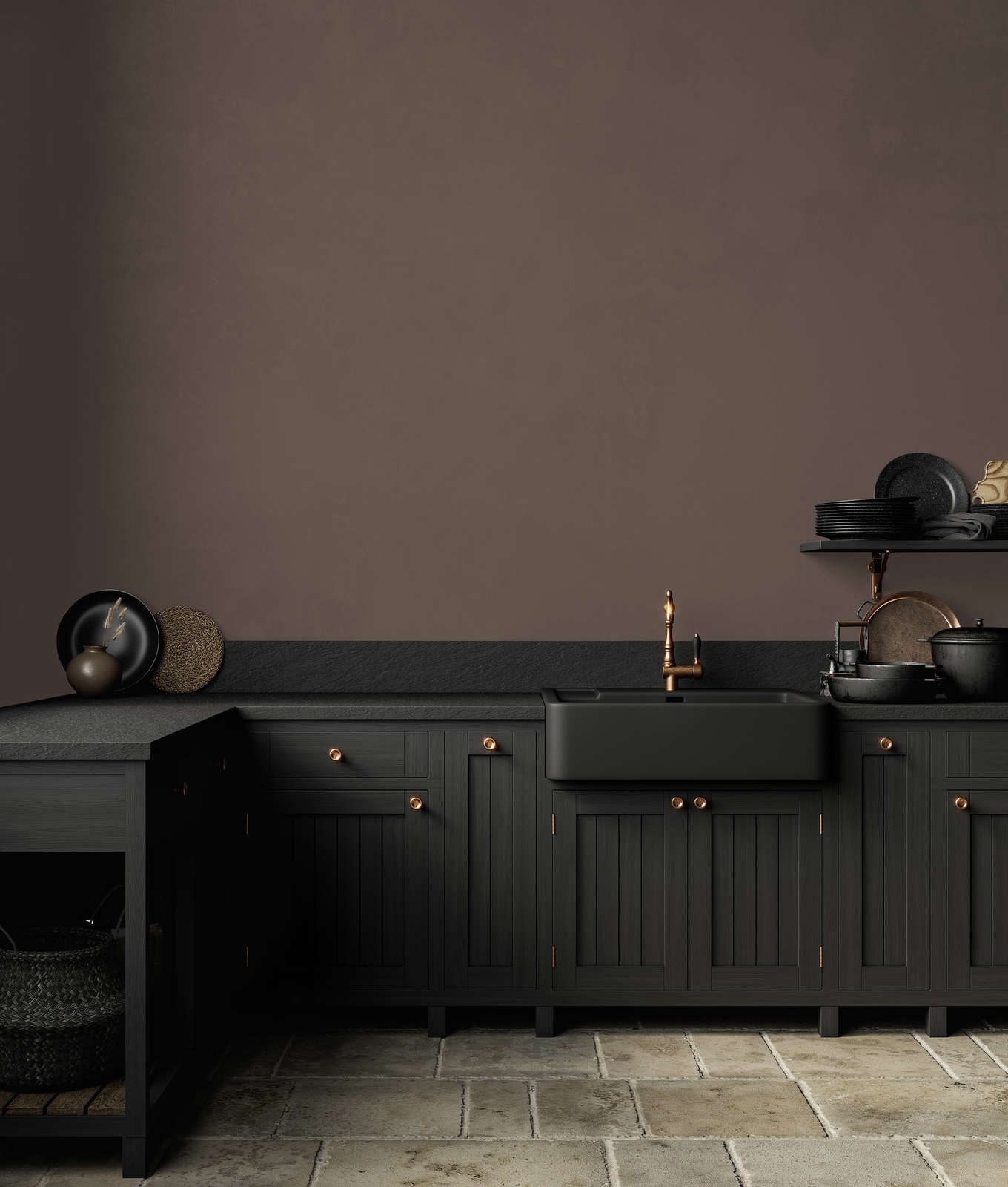 A.S. Création Wandfarbe »Premium Innenwandfarbe PURO Tuchmatt soothing brown« ideal für Wohnzimmer, Schlafzimmer, Flur und Küche, Farbwelt Braun