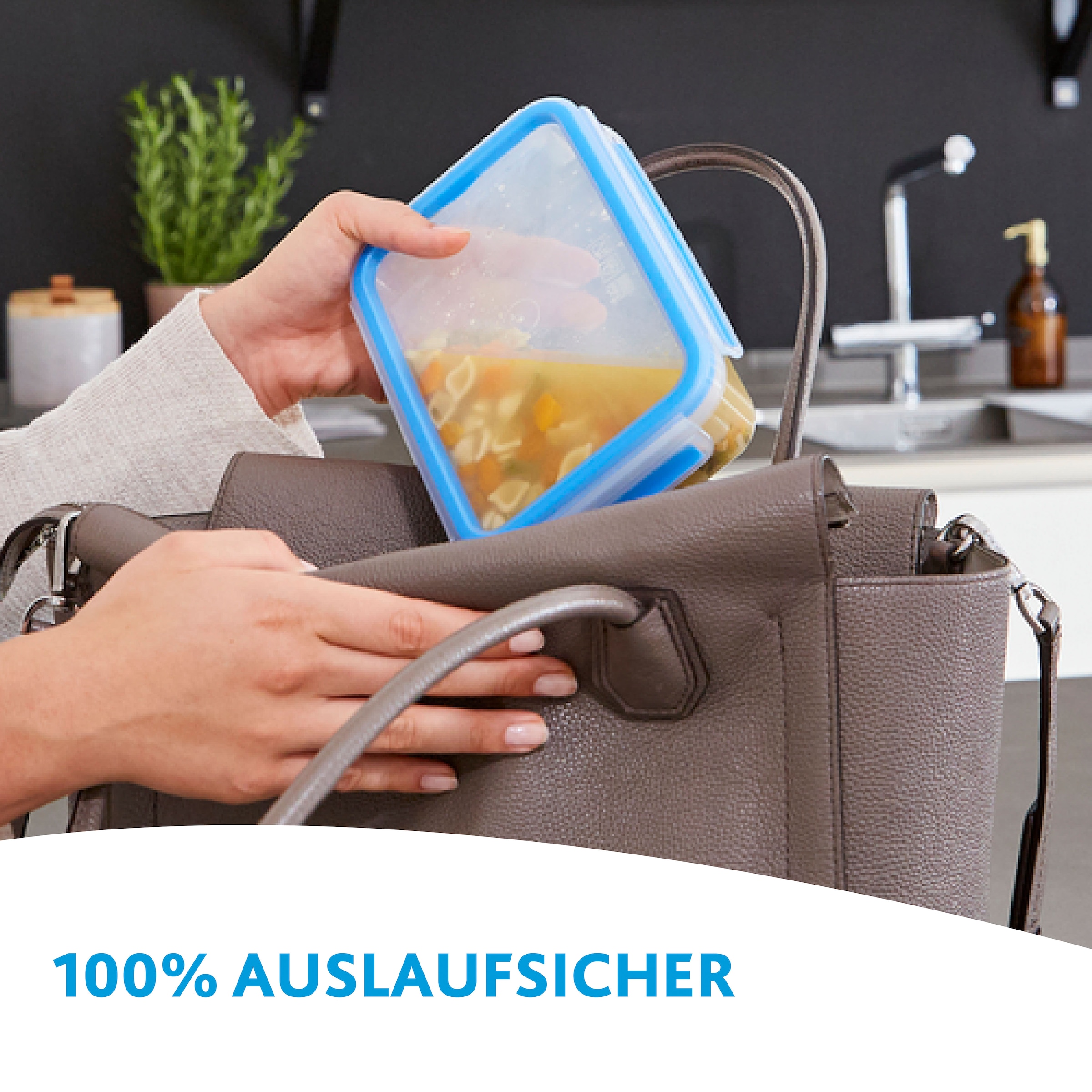 Emsa Frischhaltedose »Clip & Close«, (2 tlg.), 8 Liter, rechteckig, Clipbox, dicht, hygienisch, spülmaschinenfest
