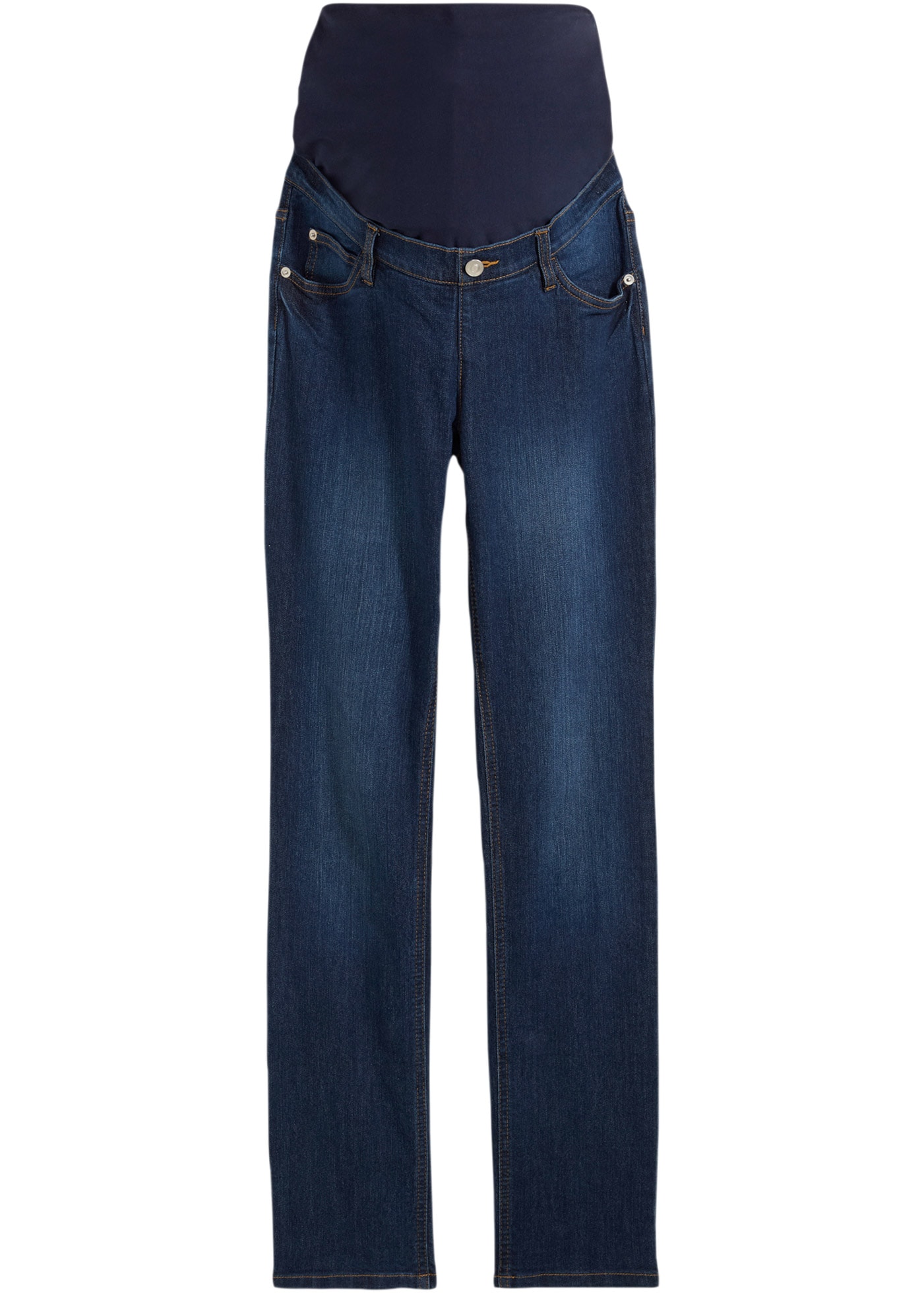 bonprix Umstandsjeans 1 tlg. regular fit, gerades Bein, breiter Bund aus Baumwolljersey