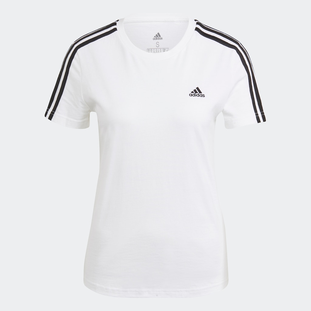 adidas Sportswear T-Shirt »LOUNGEWEAR ESSENTIALS SLIM 3-STREIFEN«