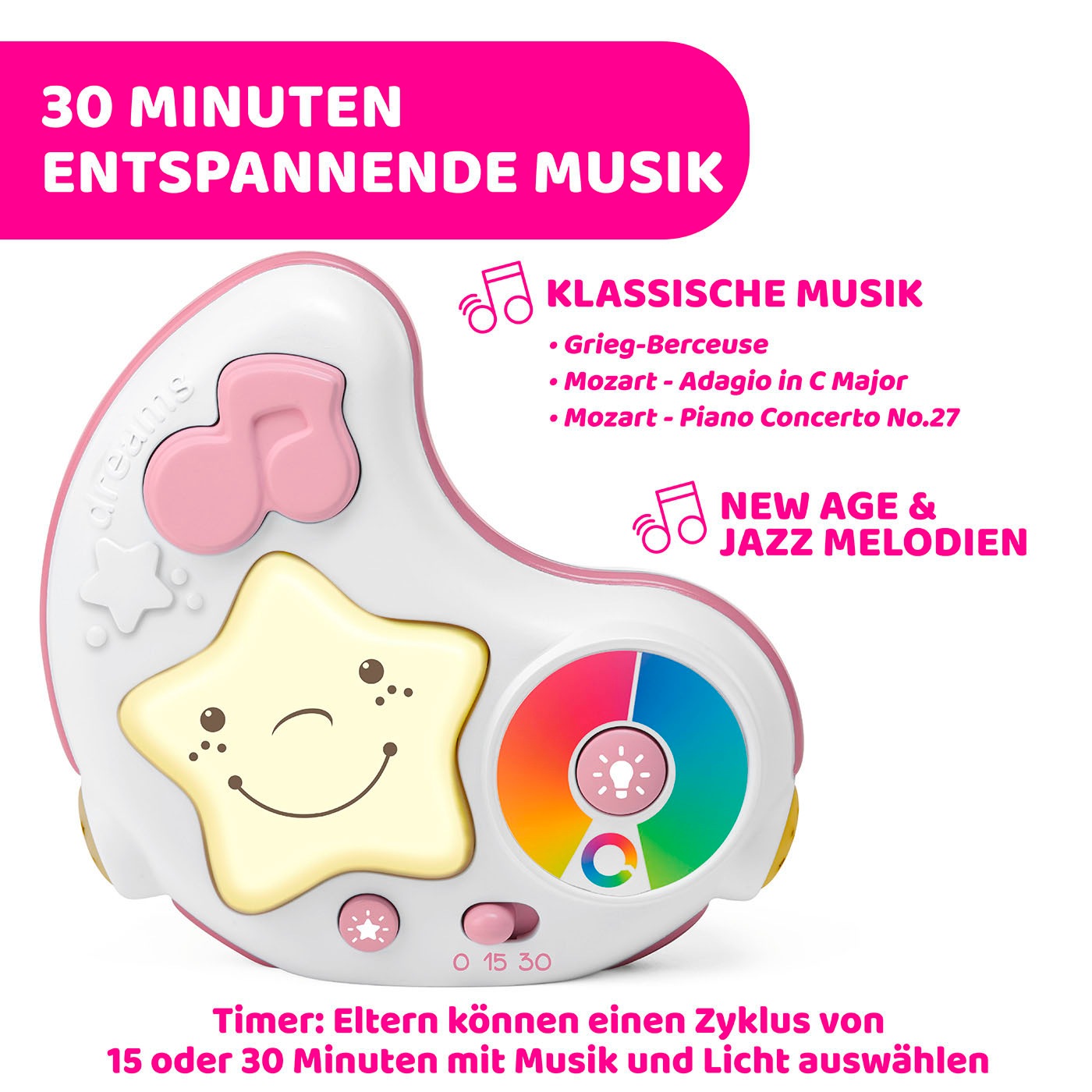 Chicco Baby Gym »Farbspiel Gym, Pink«, mit Projektionen und Melodien