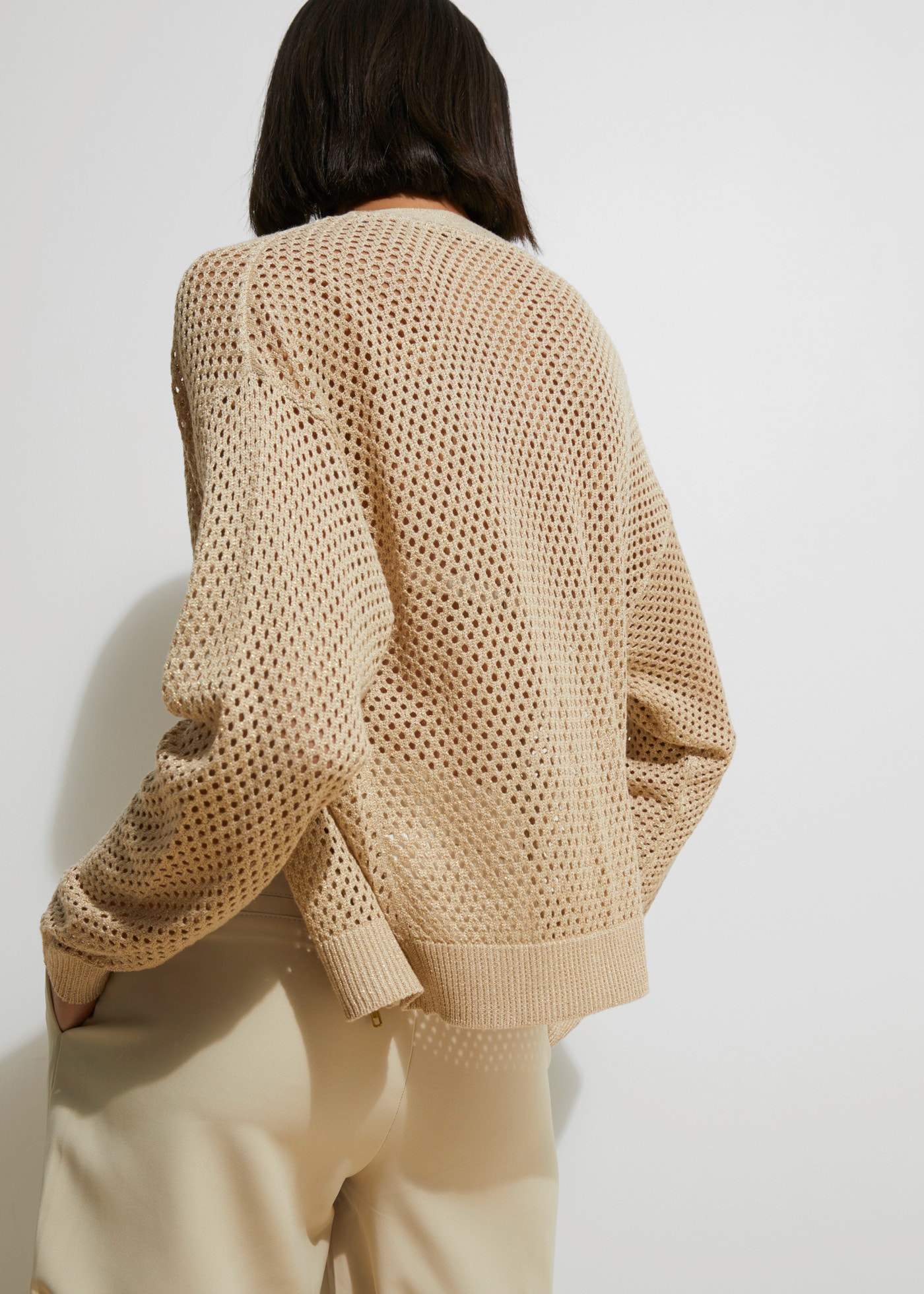 bonprix Strickjacke Oversize-Passform, mit Reißverschluss vorne