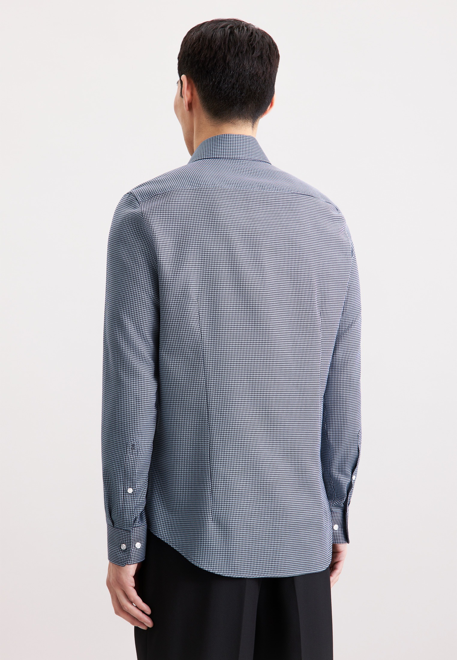 seidensticker Businesshemd »Schwarze Rose« Slim 1/1 Kentkragen Pepita