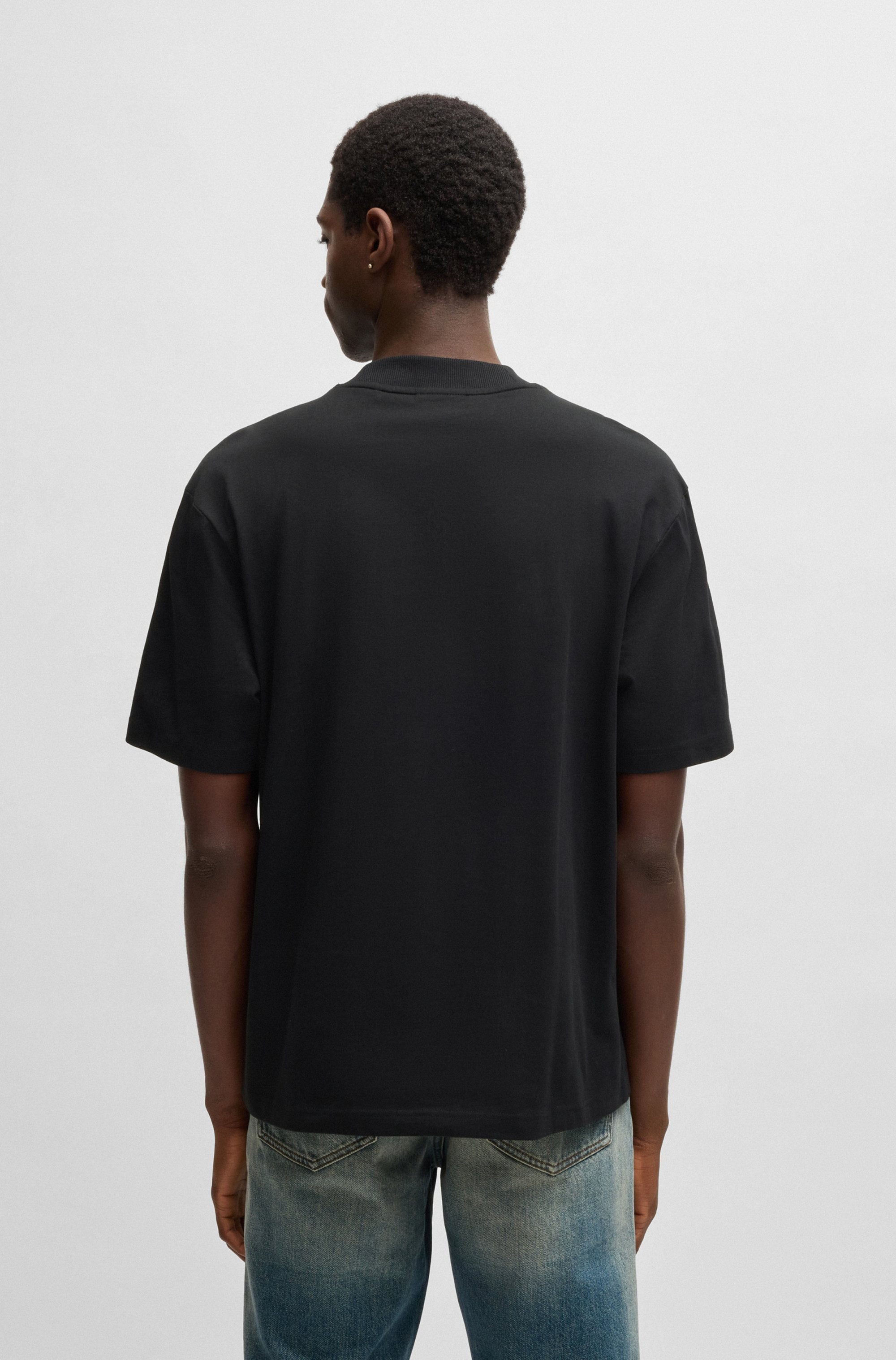 HUGO Blue T-Shirt »Nieros«, mit Logo-Patch