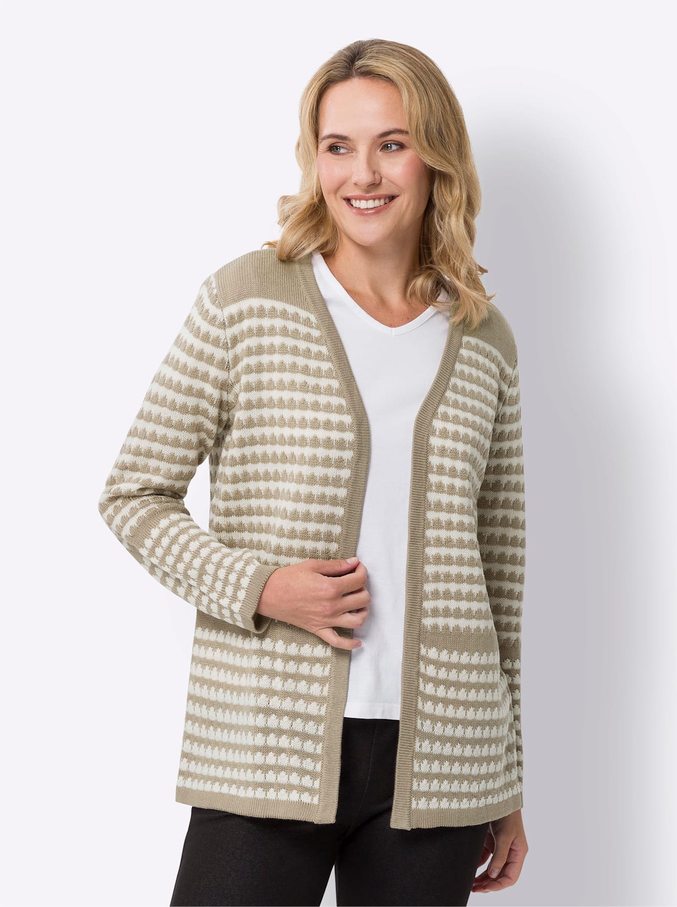 Classic Basics Longstrickjacke