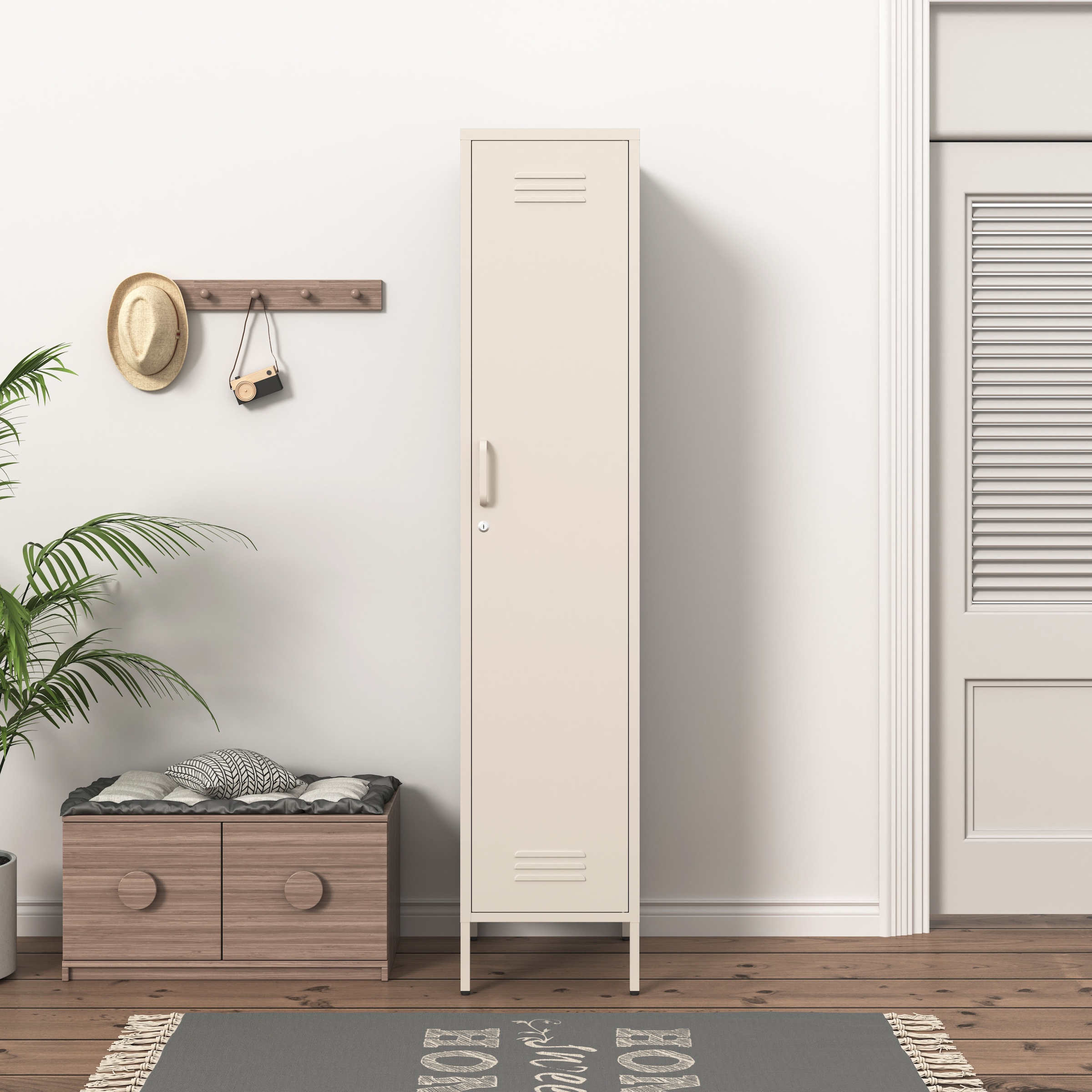 OTTO home Drehtürenschrank »Siena Kleiderschrank Schrank Metallschrank Mehrzweckschrank Spind« in 4 Farben aus Metall Stahlschrank,  in der Höhe verstellbar, abschließbar