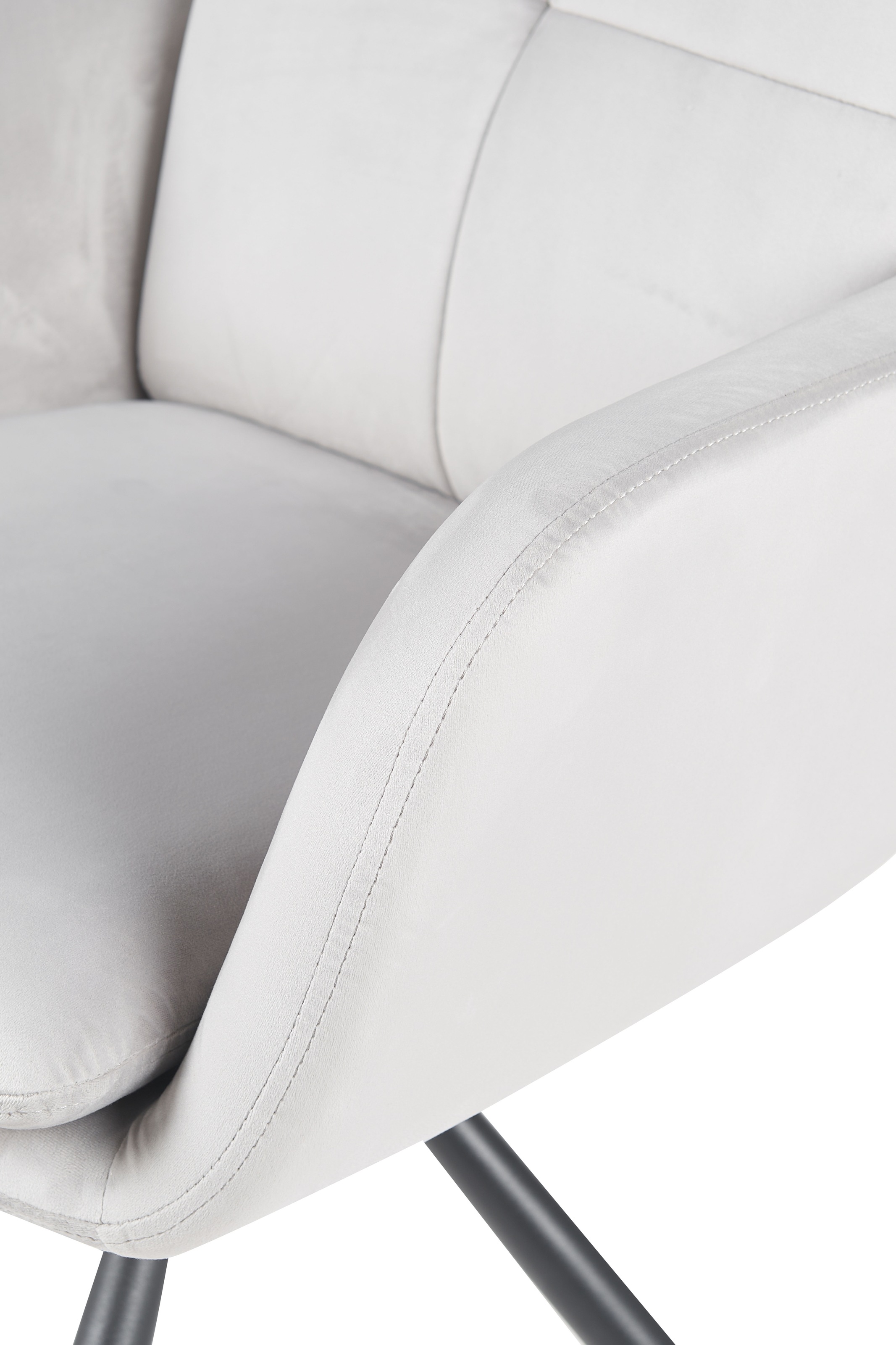 HELA Armlehnstuhl »PARMA« (Set) 2 Stk.2er Pack, 360° drehbar, 4-Fuß, Kissenoptik, Samtvelour, Armlehnen