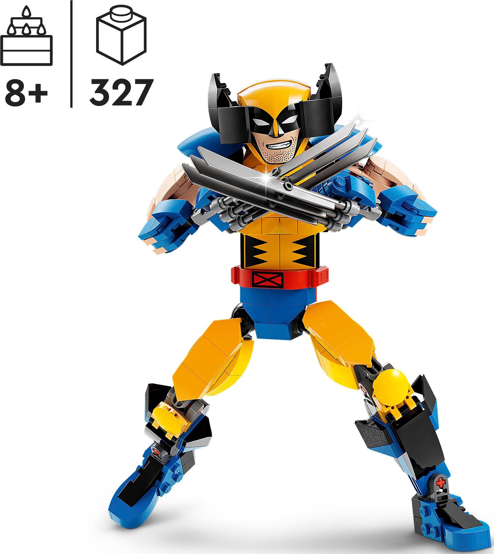 LEGO® Konstruktionsspielsteine »Wolverine Baufigur (76257), LEGO® Marvel«, (327 St.), Made in Europe