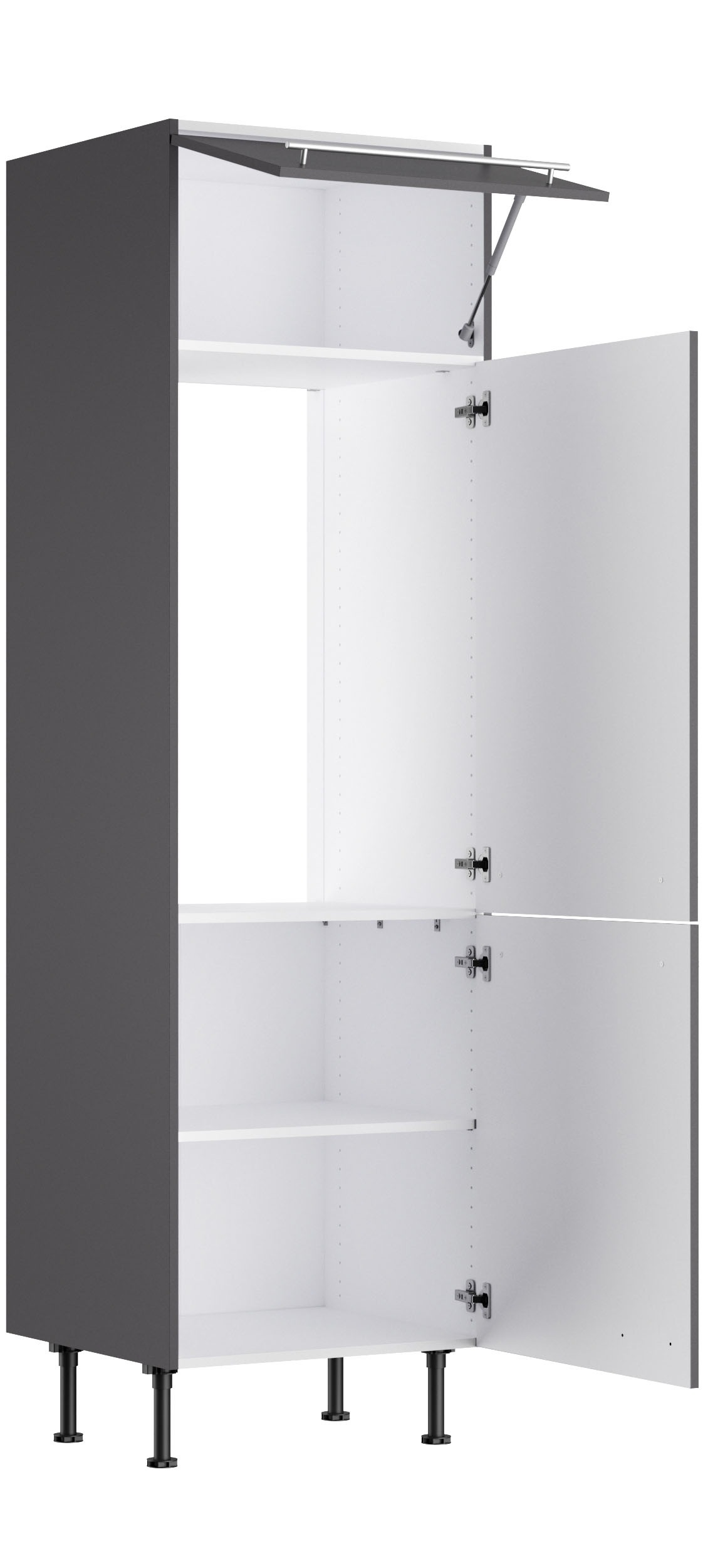 KOCHSTATION Kühlumbauschrank »KS-Bern2«, Breite 60 cm, Höhe 211,8 cm, 1 Klappe, 2 Türen, 1 Einlegeboden