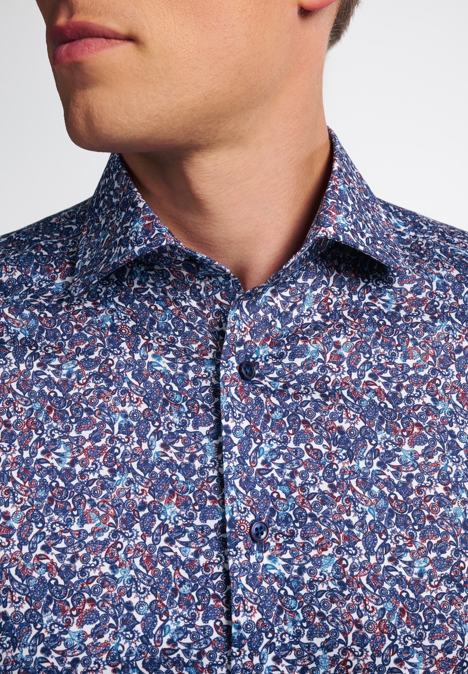 Eterna Langarmhemd »SLIM FIT« NON IRON (bügelfrei)