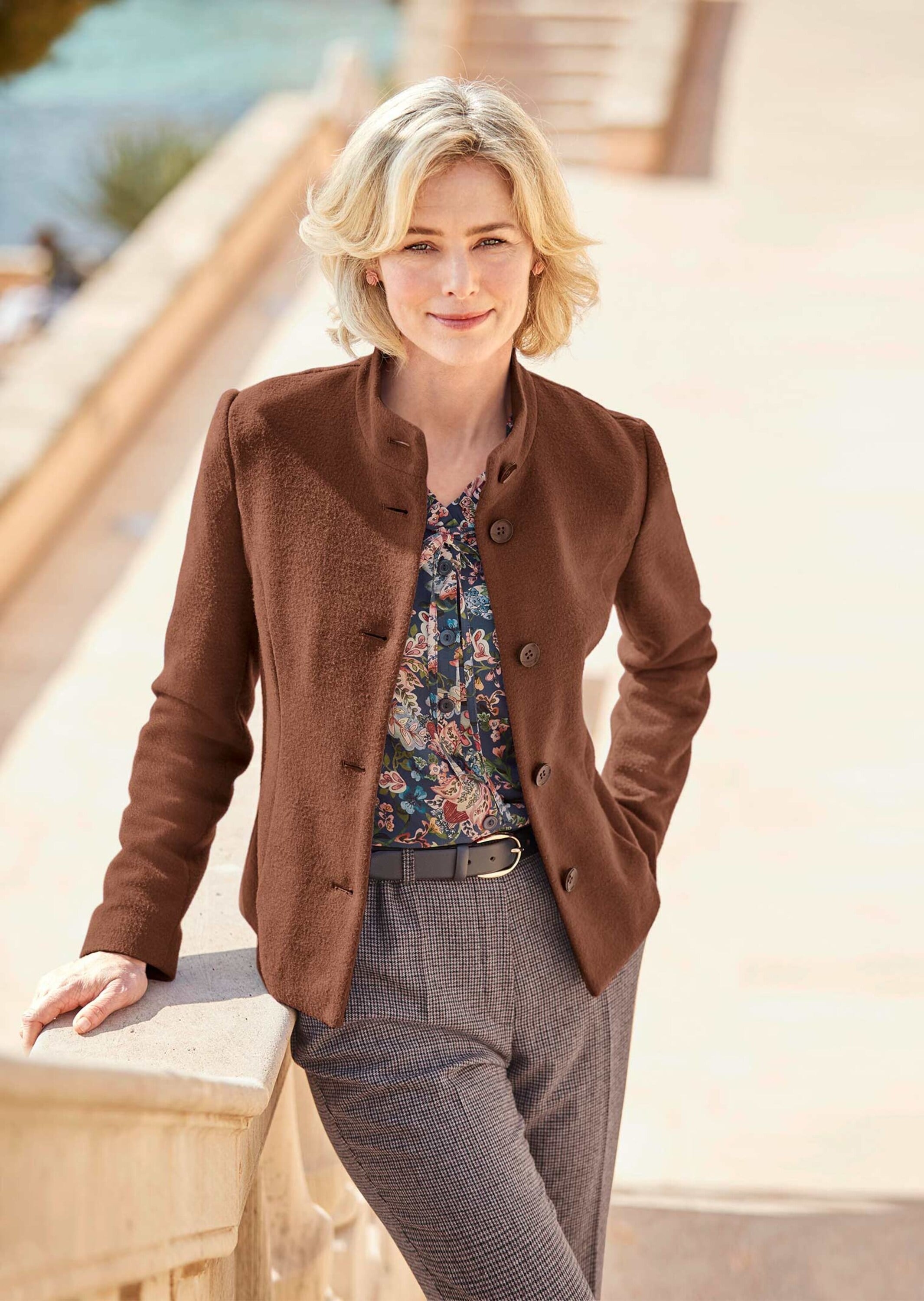 GOLDNER Jackenblazer »Blazer mit raffinierter Kragenlösung«