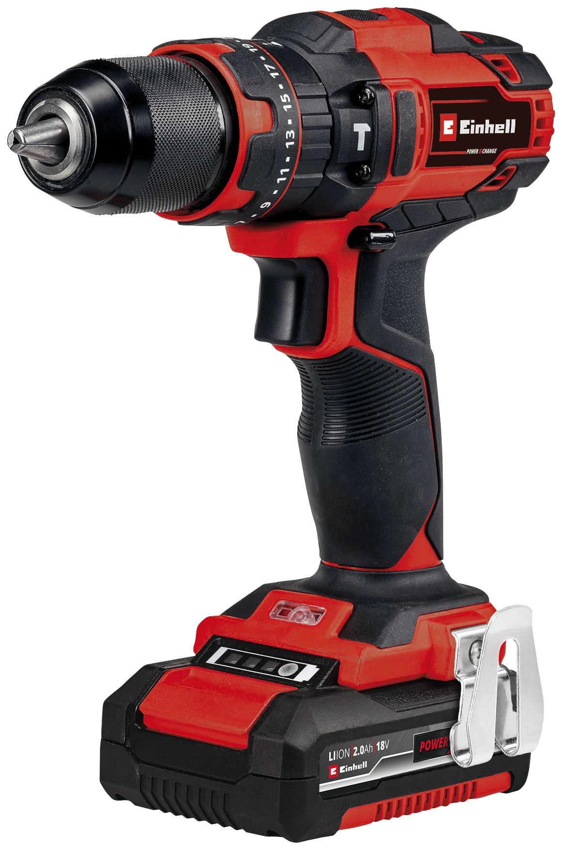 Einhell Akku-Schlagbohrschrauber »TE-CD 18/40 Li-i +64«, (Set), inkl. 2 Akkus, Schnellladegerät, 64-tlg. Zubehör und Koffer