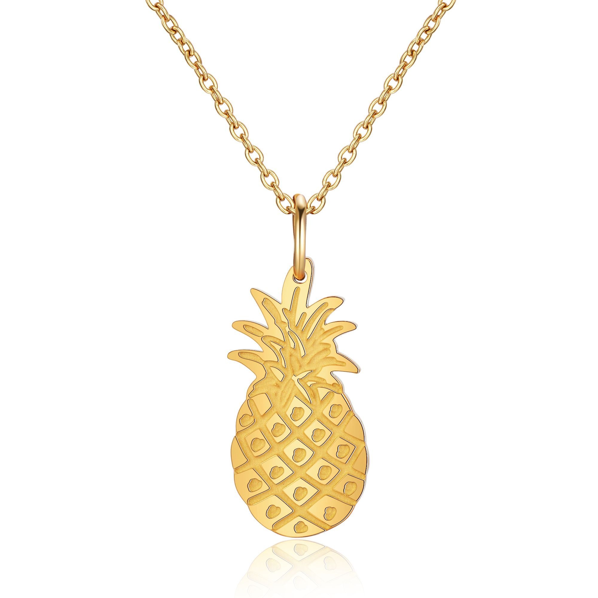 AILORIA Kette mit Anhänger »DÉLICE Halskette«, Halskette aus Edelstahl mit Ananas-Anhänger
