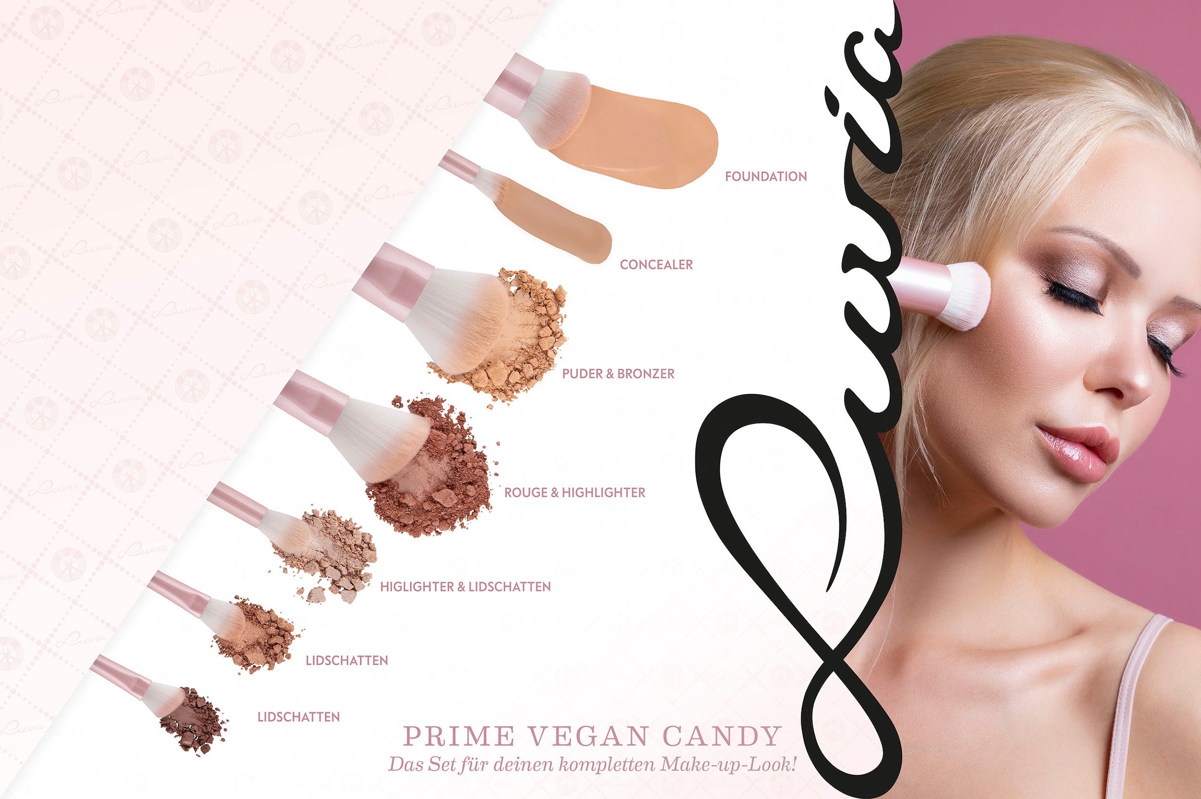 »Prime (10 Cosmetics Vegan Luvia tlg.) kaufen Kosmetikpinsel-Set Candy«, bei OTTO online