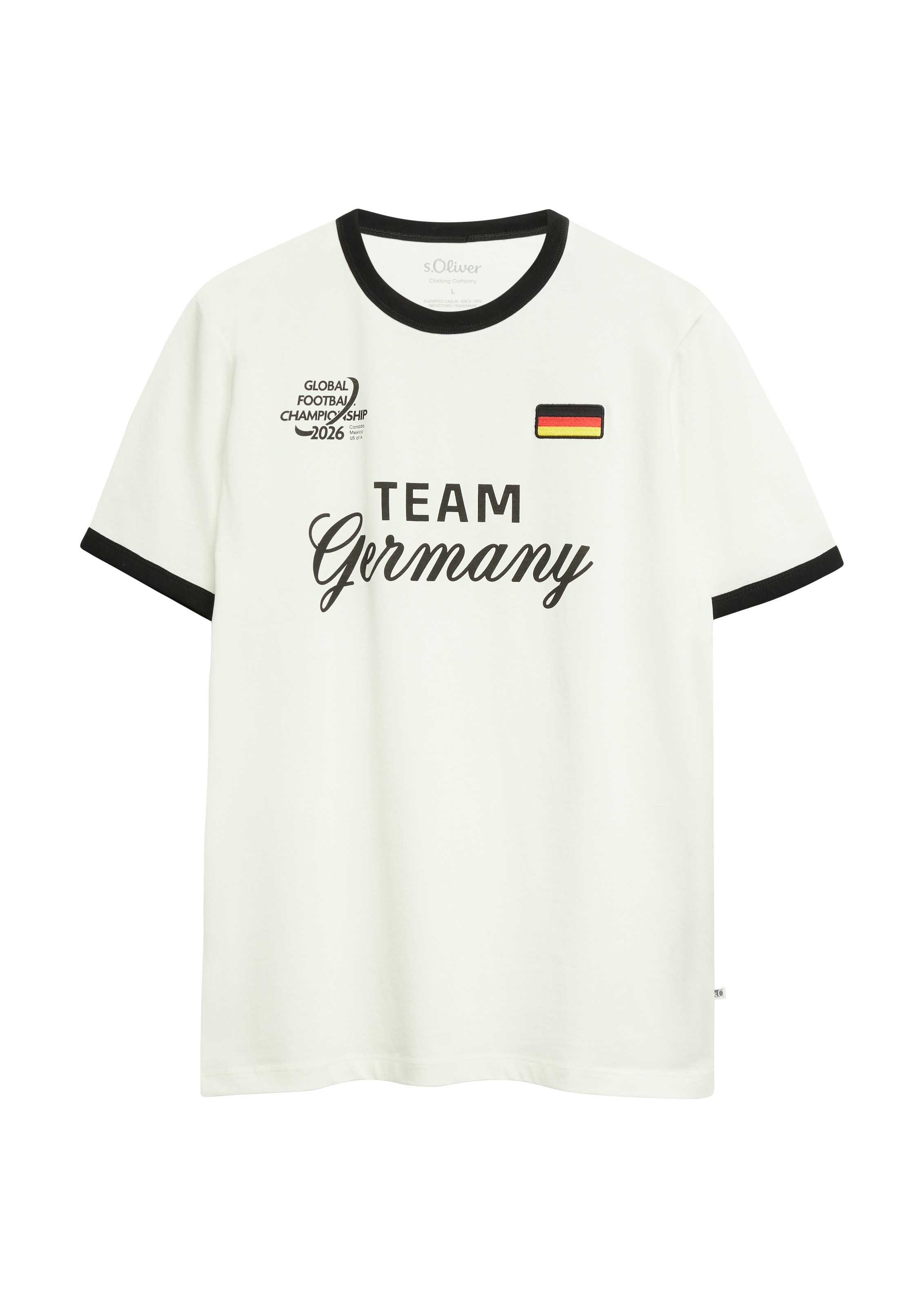s.Oliver Kurzarmshirt Sommershirt - WM 2026 - mit GERMANY-Print
