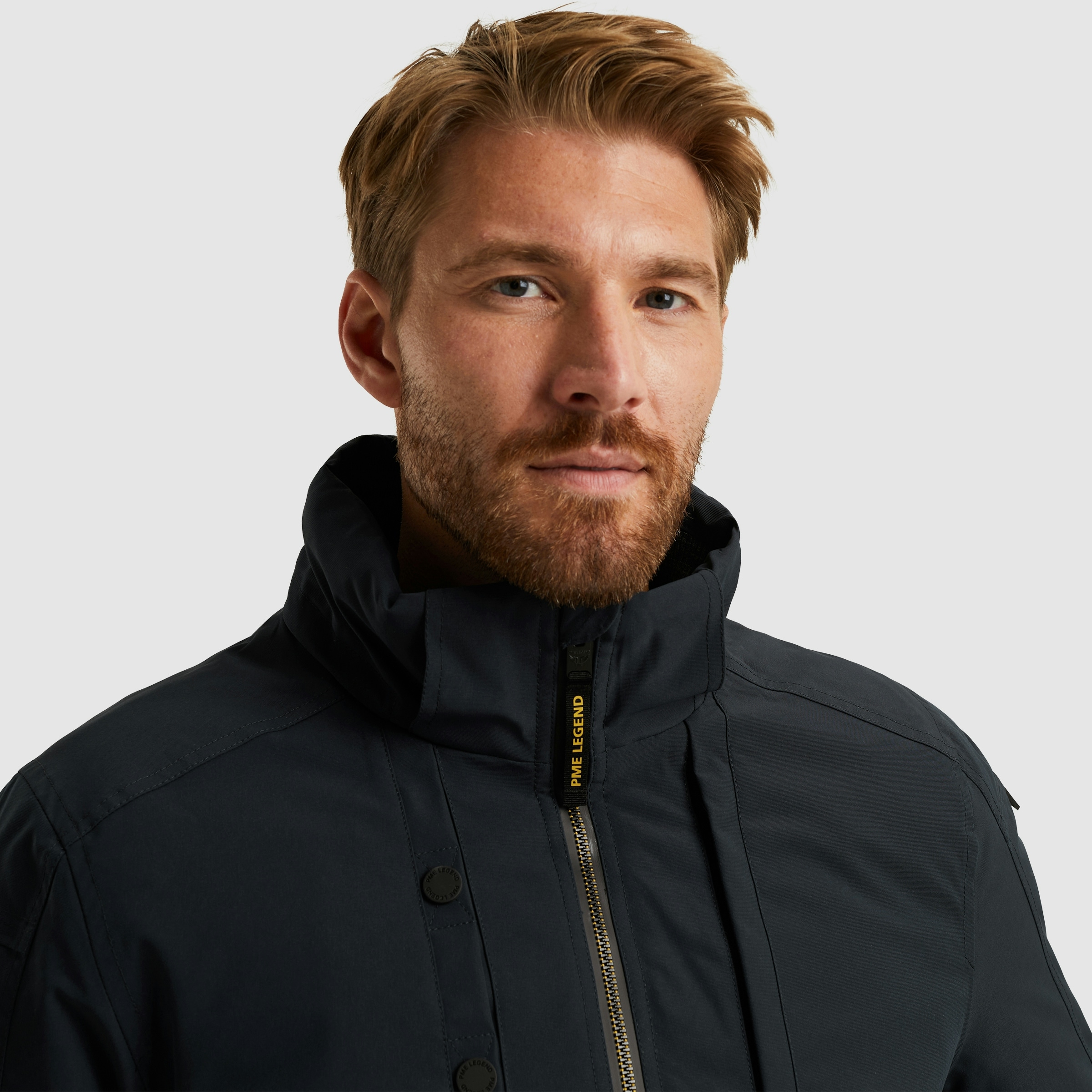 PME LEGEND Winterjacke mit Kapuze Taschen mit Reißverschluss