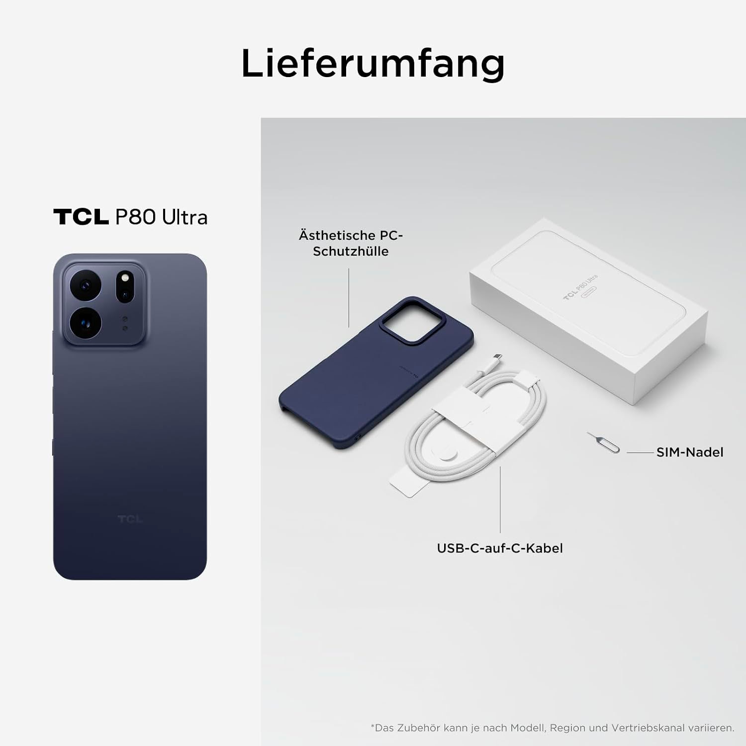 TCL Smartphone »P80 Ultra 512GB« midnight blue