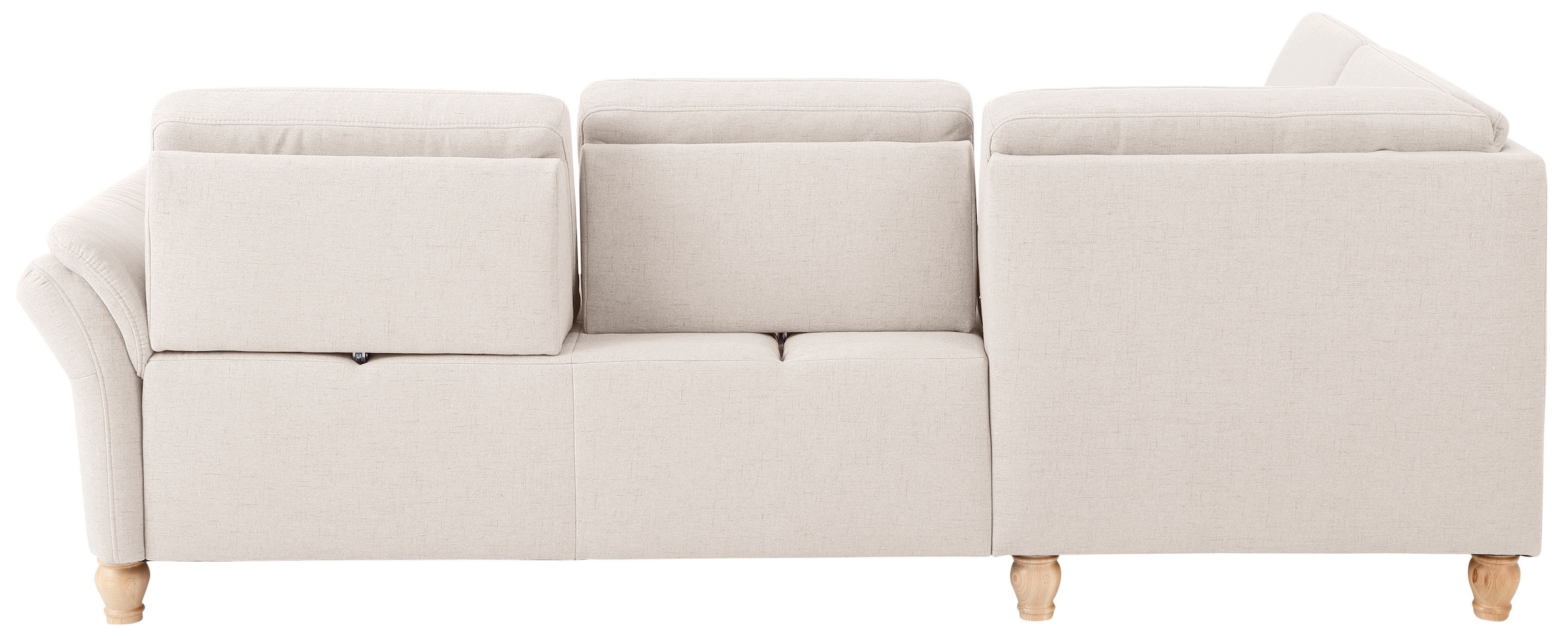 Home affaire Ecksofa »Palace L-Form«, incl. Sitztiefenverstellung, wahlweise mit Bettfunktion und Stauraum