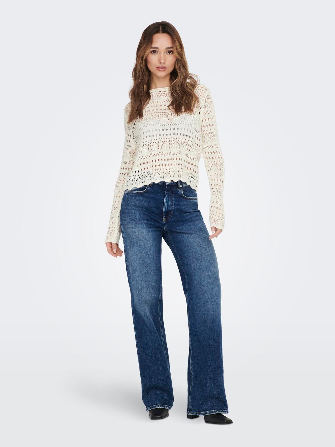 JDY Rundhalspullover »JDYSUN LAY L/S BOATNECK PULLOV. KNT NOOS«