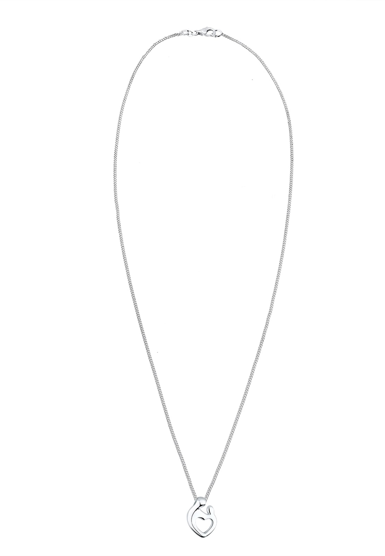 Elli Kette mit Anhänger »Halskette Mutter & Kind Herz 925 Silber«