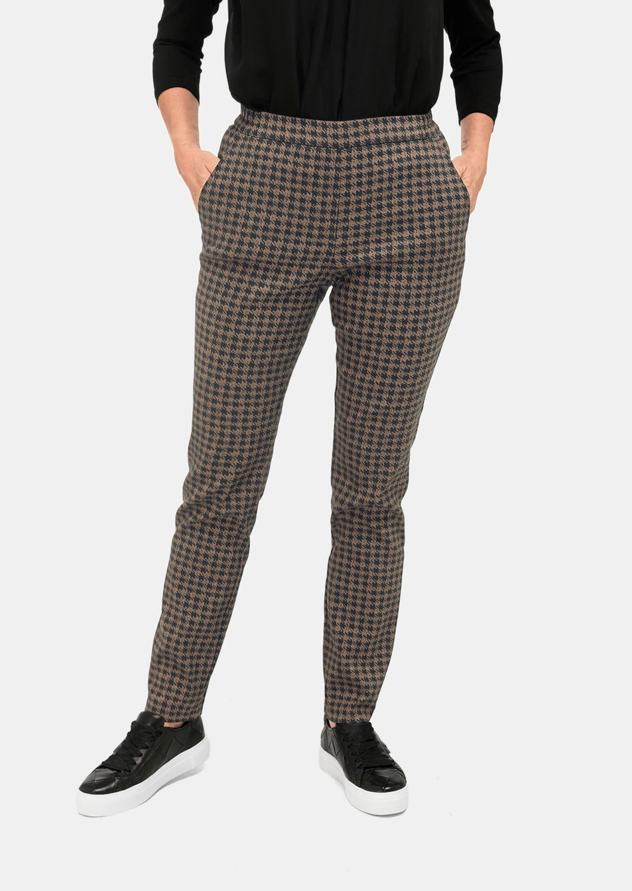 GOLDNER Schlupfhose »Stretchbequeme Jacquard-Hose MARTHA«
