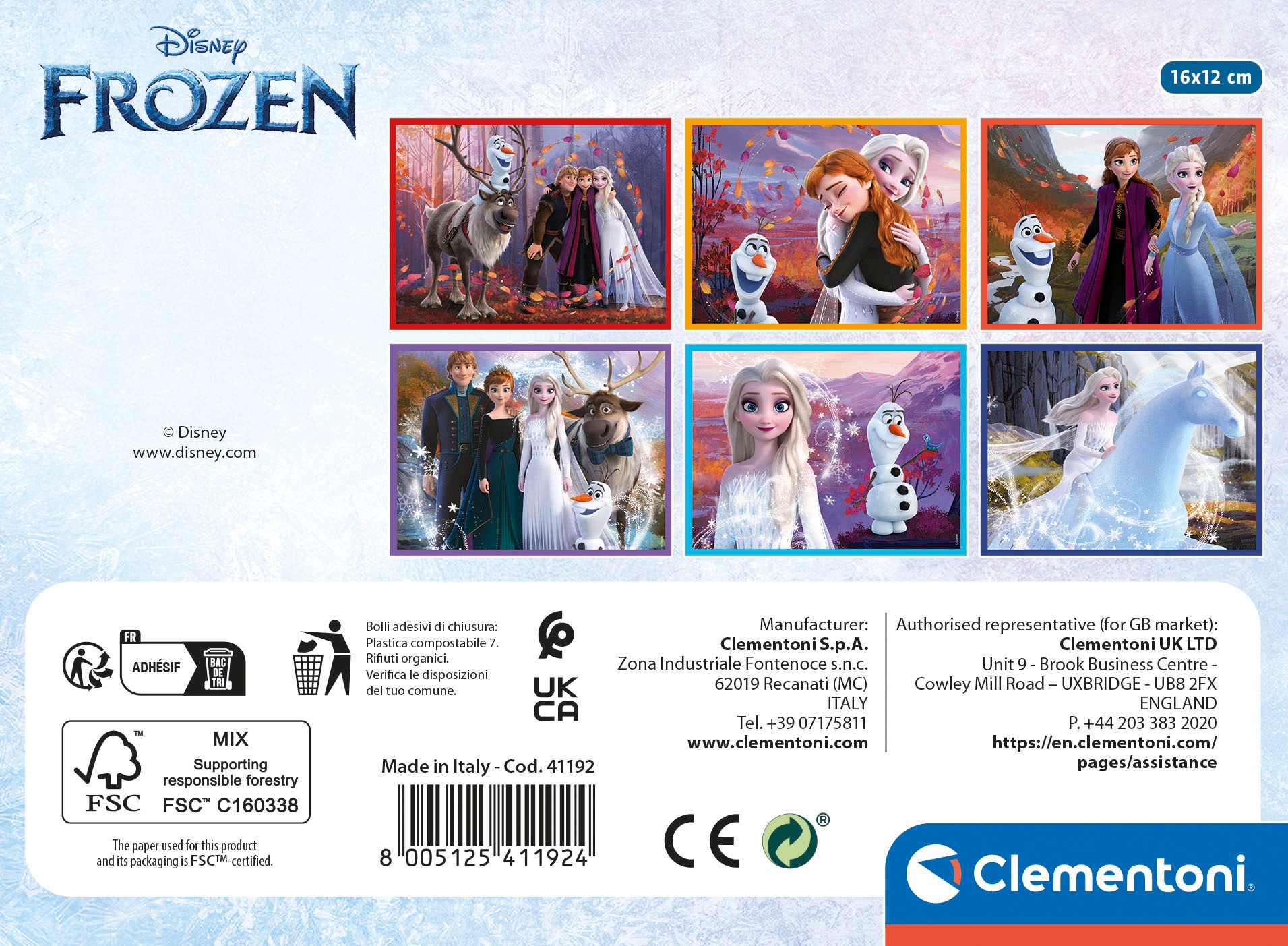Clementoni® Würfelpuzzle »Frozen 2«, Made in Europe