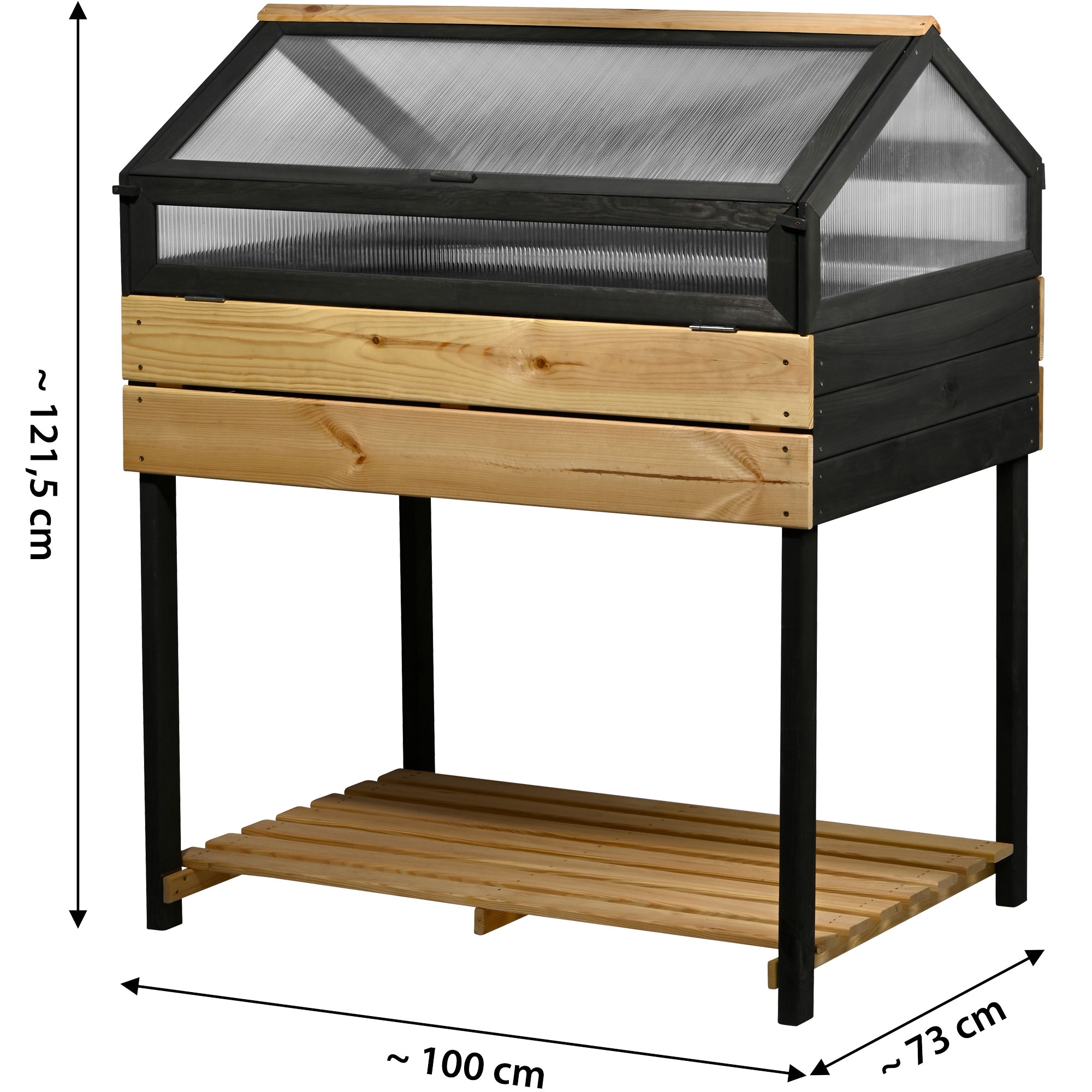 dobar Hochbeet »"Vierjahreszeiten" Gr. XXL« Das XXL-Hochbeet ist ca. 100 x 73 x 121,5 cm (L x B x H) groß