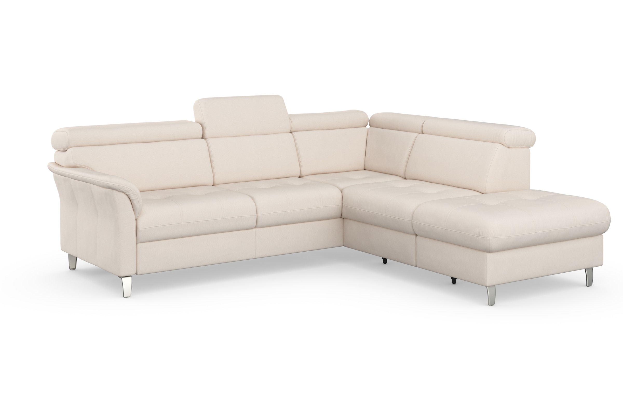 sit&more Ecksofa »Marano L-Form« inklusive Kopfteilverstellung, wahlweise mit Bettfunktion, Bettkasten