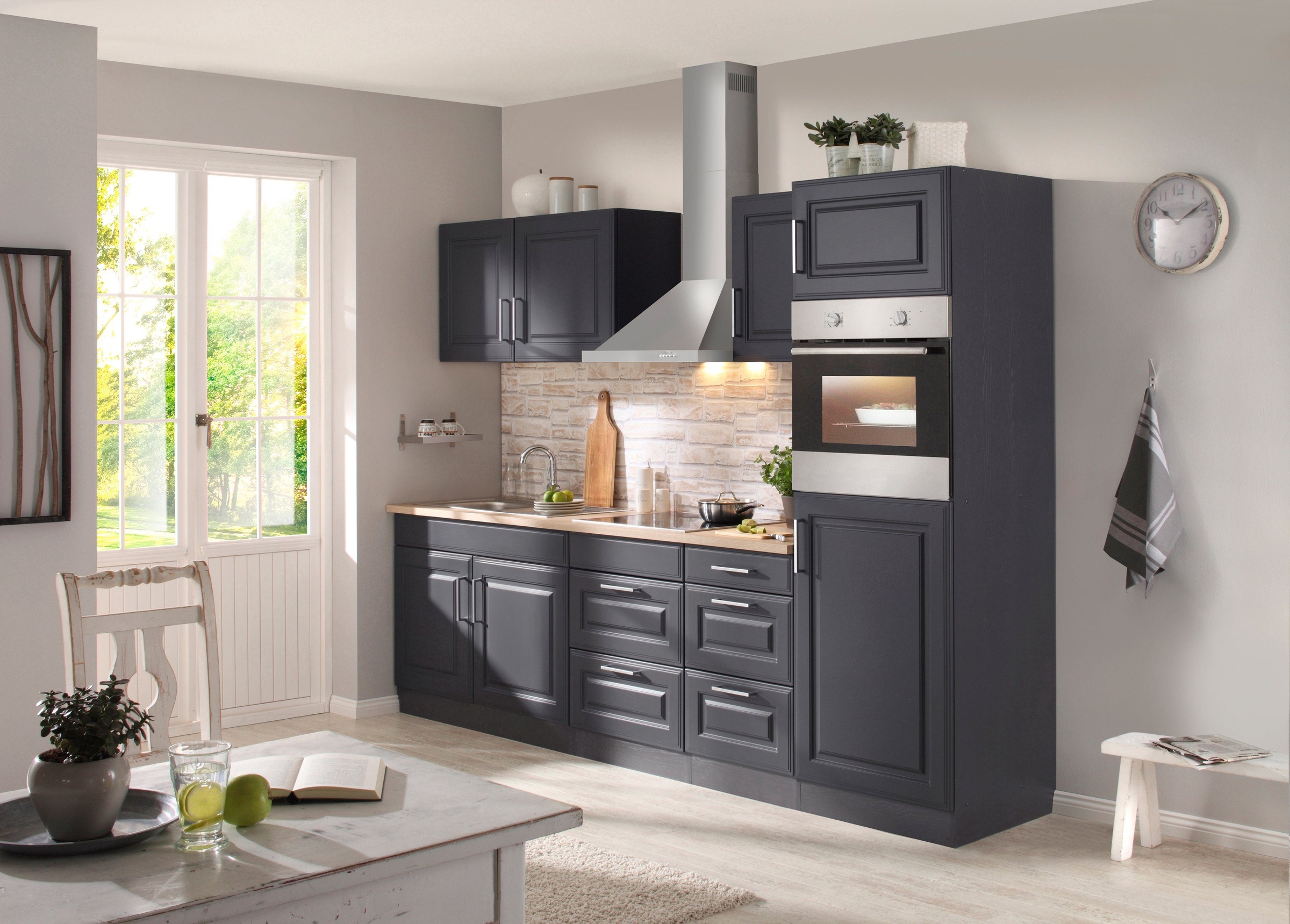 KOCHSTATION »KS-Stockholm« hochwertige MDF-Fronten