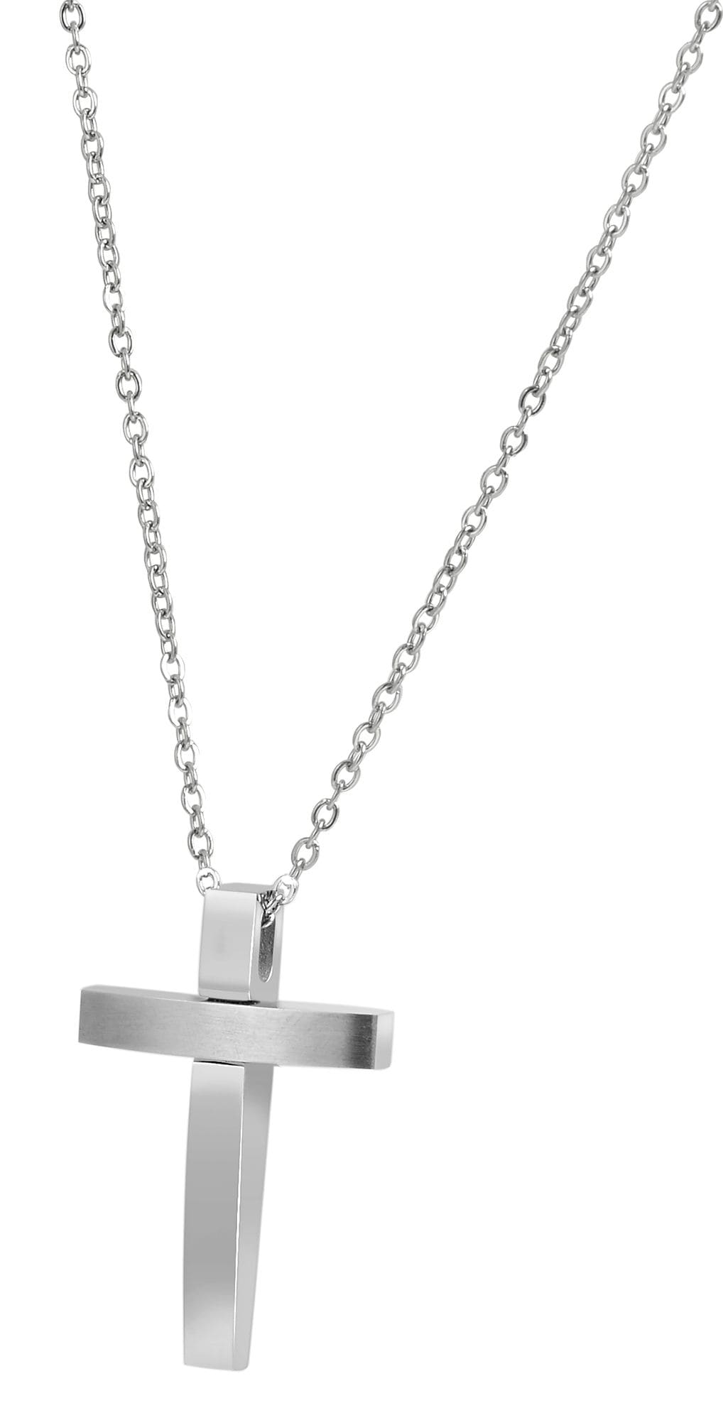 Adelia´s Kette ohne Anhänger »Unisex Halskette mit Anhänger ¿ Kreuz aus Edelstahl«