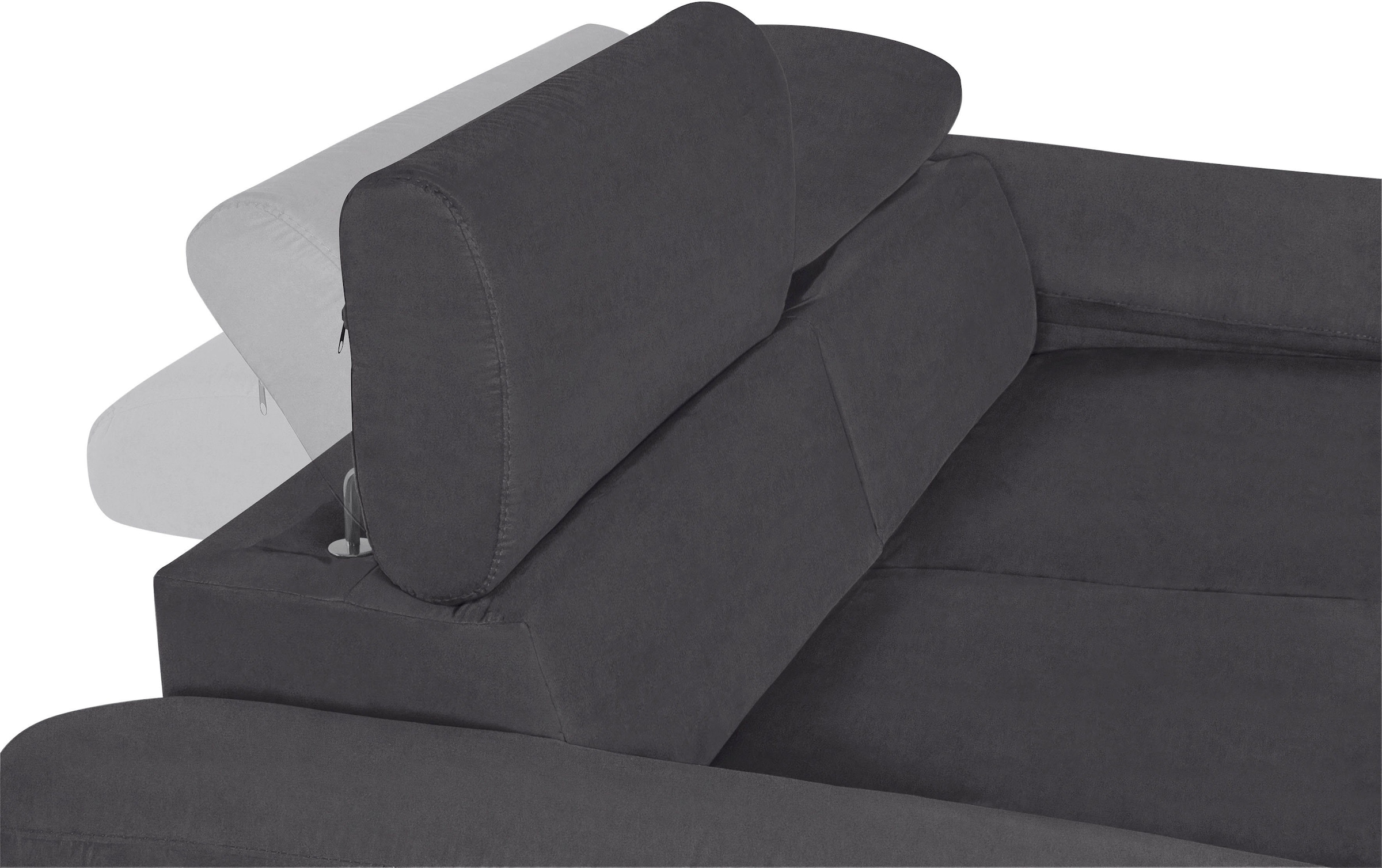 COTTA Polstergarnitur »Komaris, B: 193 bzw. 100 cm«, (Set), Set: 3er-Sofa & Hocker, mit Kopfteilverstellung