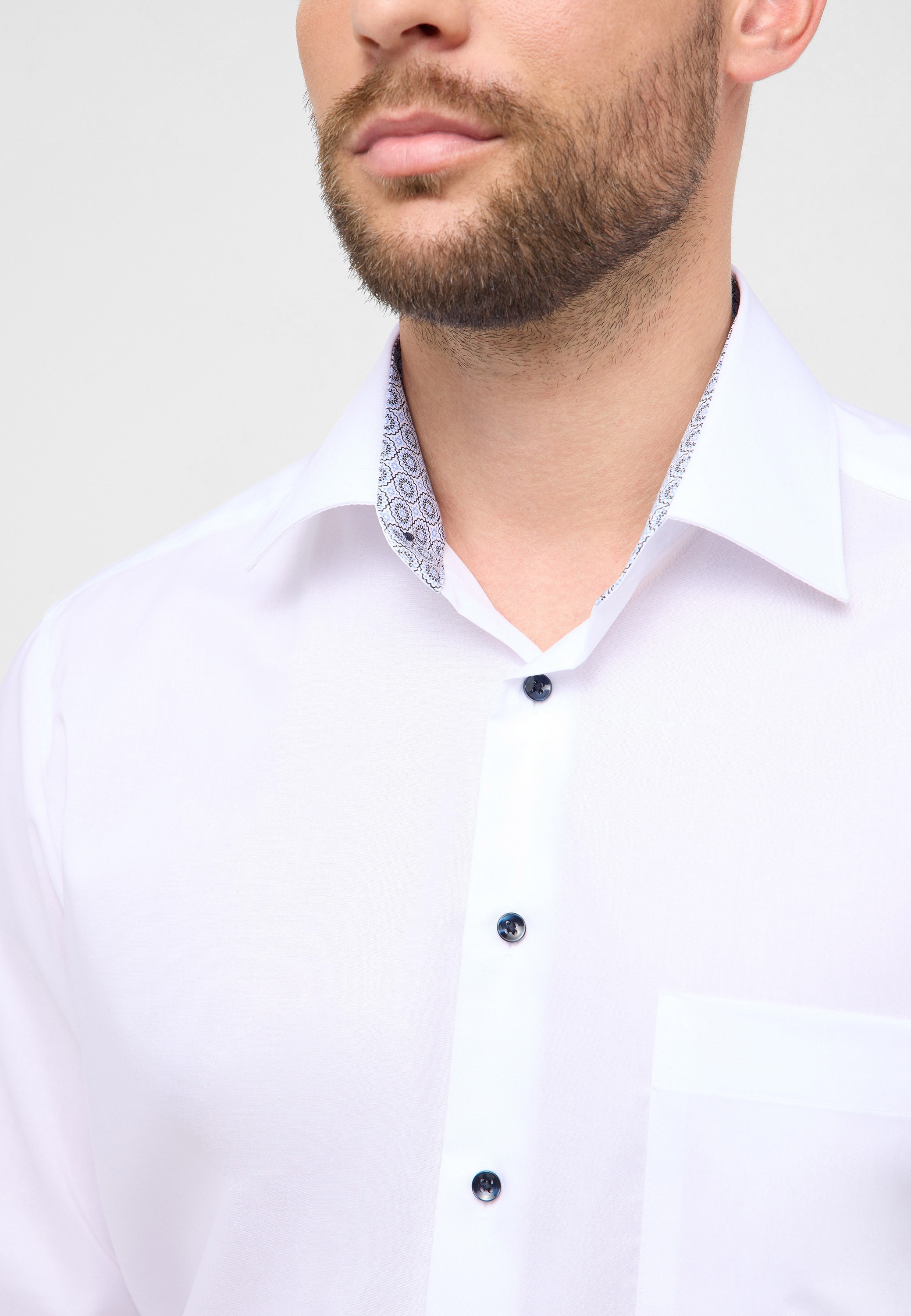 Eterna Langarmhemd »COMFORT FIT« NON IRON (bügelfrei)