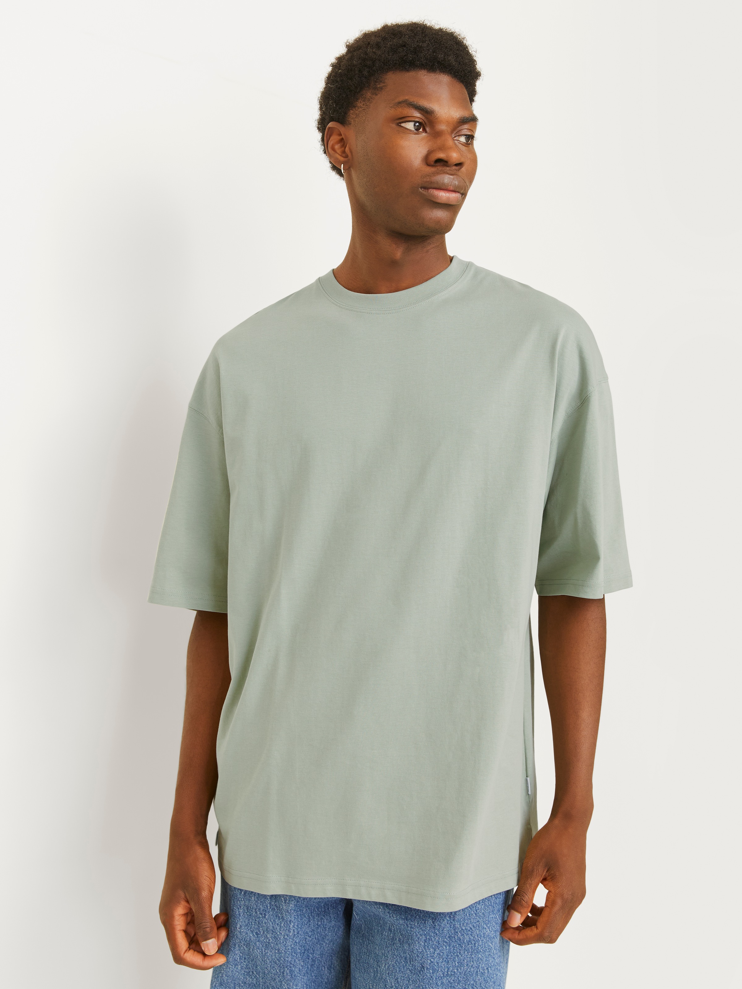 Jack & Jones Rundhalsshirt »JJECHARGE TEE O-NECK NOOS«, mit Rundhalsausschnitt
