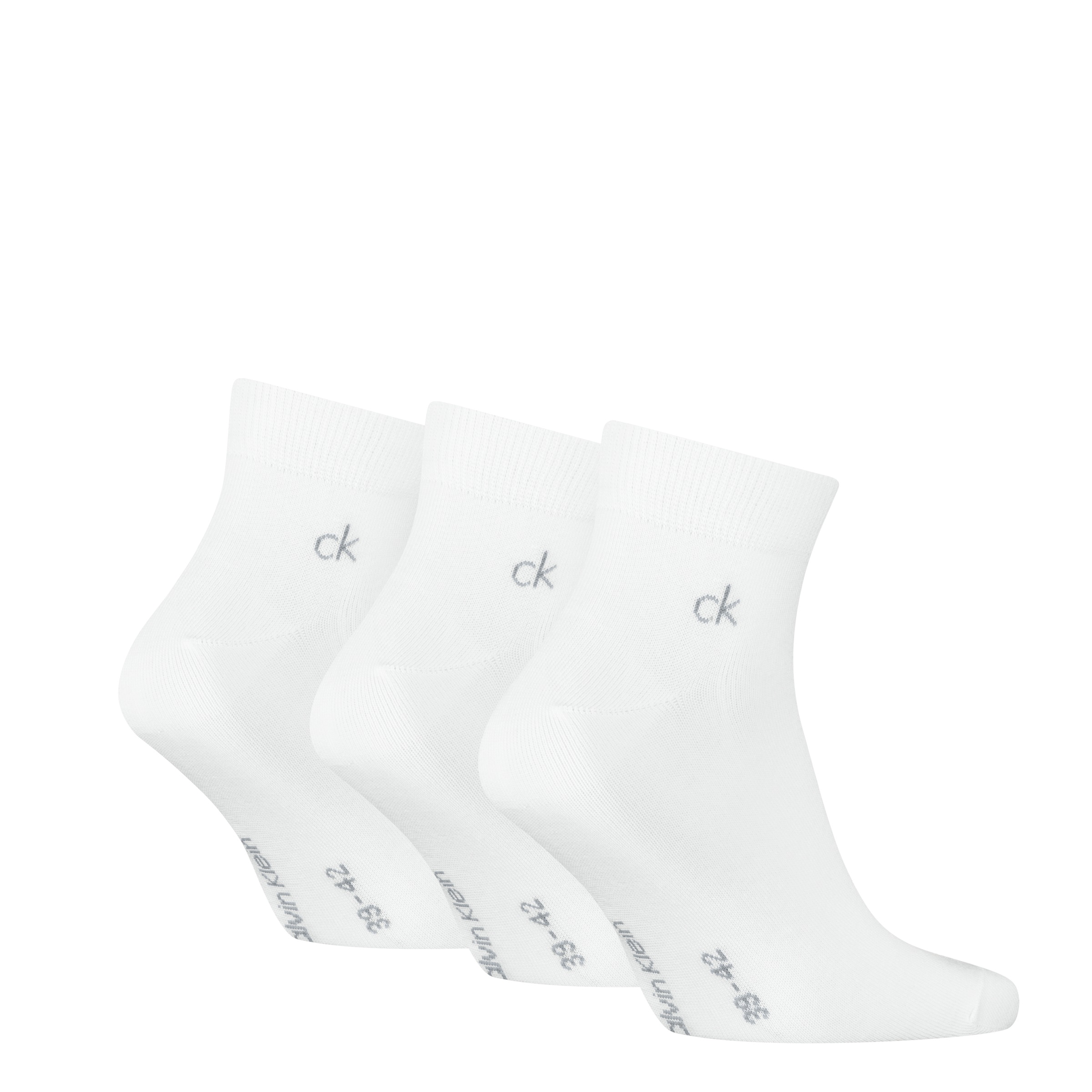 Calvin Klein Kurzsocken »CK MEN QUARTER« 3 Paar,  Rippenbündchen, Cotton-Mix, elastisch