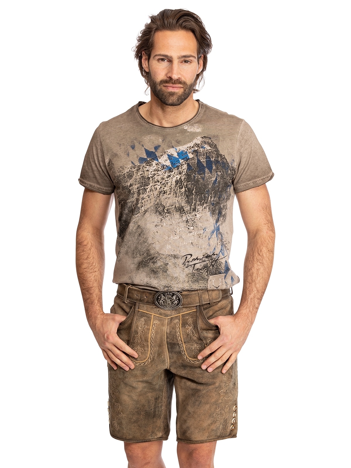 Country Maddox Lederhose »Lederhose HORN«
