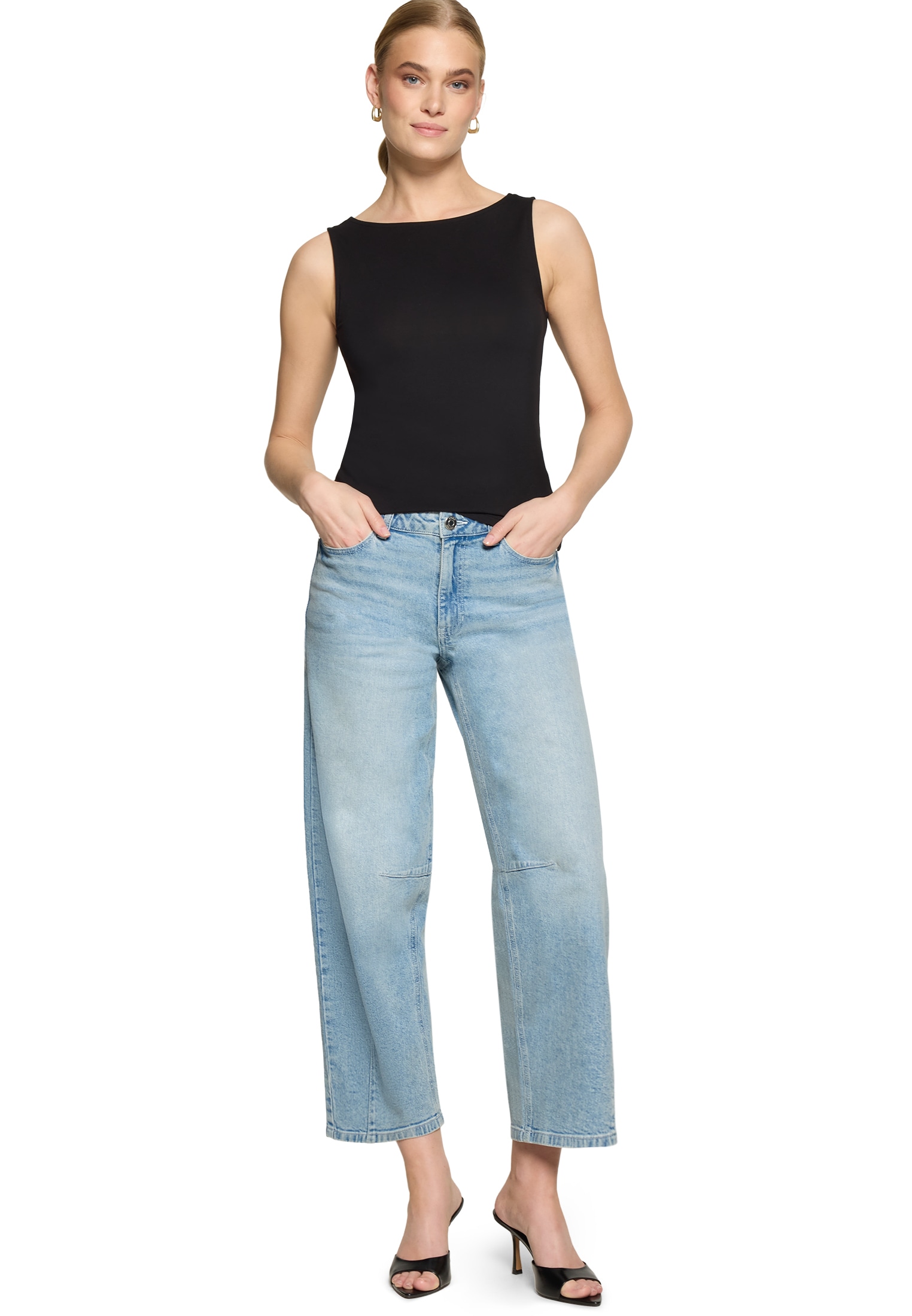 Zero Shirttop »Basic Shirt mit U-Boot-Ausschnitt«